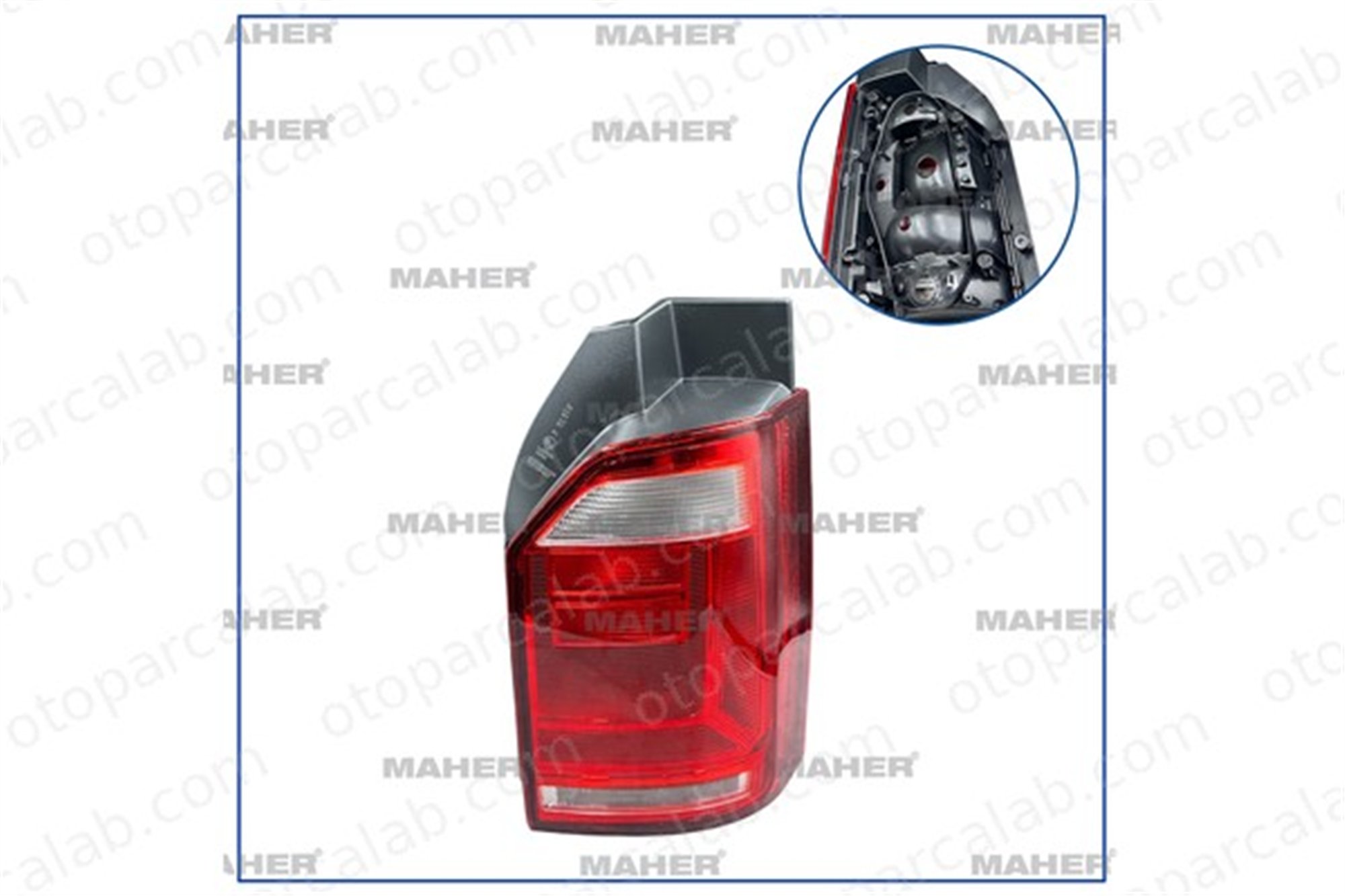 MAHER 34966 Stop Lambası Sağ VW TRANSPORTER T6 / CARAVELLE T6 Minibüs/Otobüs TRANSPORTER T6 Panelvan/Van 7E0945096K