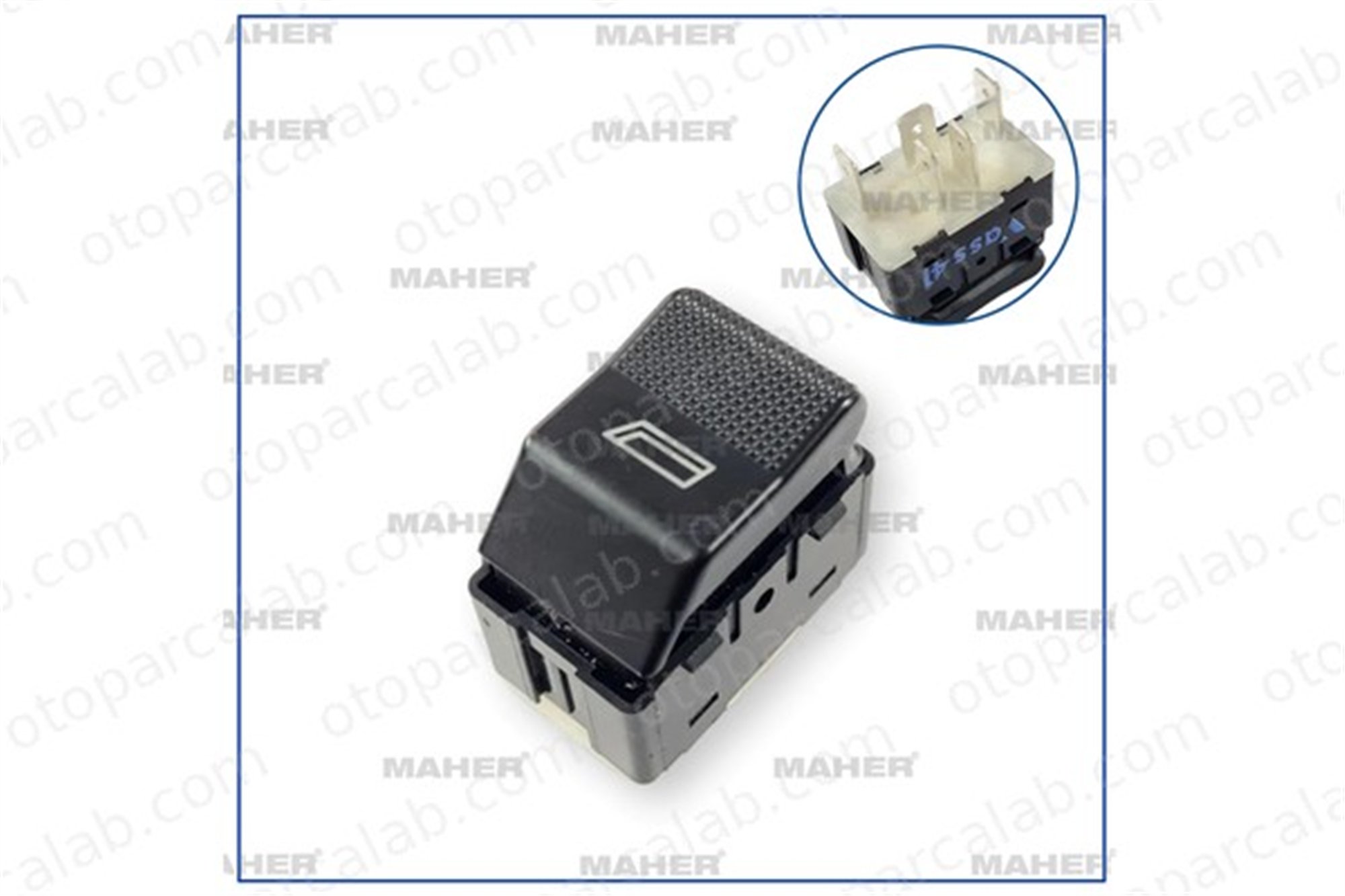 MAHER 35487 Cam Açma Düğmesi Ön Sağ VW TRANSPORTER T4 Minibüs/Otobüs TRANSPORTER T4 Panelvan/Van 7D0959855