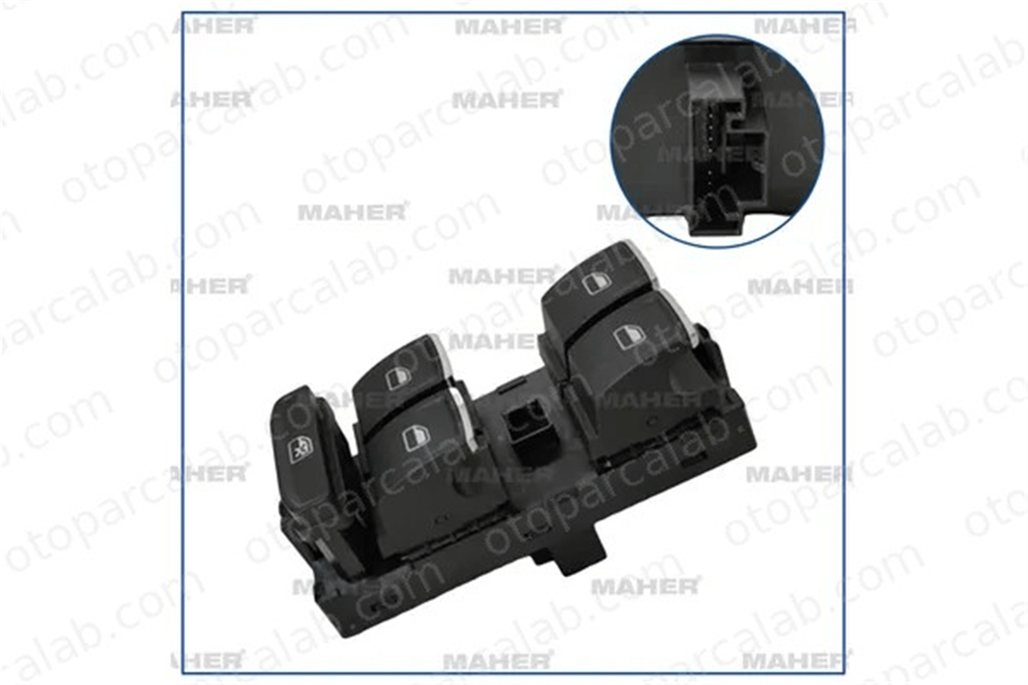 MAHER 35834 Cam Açma Düğmesi Ön Sağ VW GOLF VII GOLF VII Variant 5G0959857GWZU 5G0959857