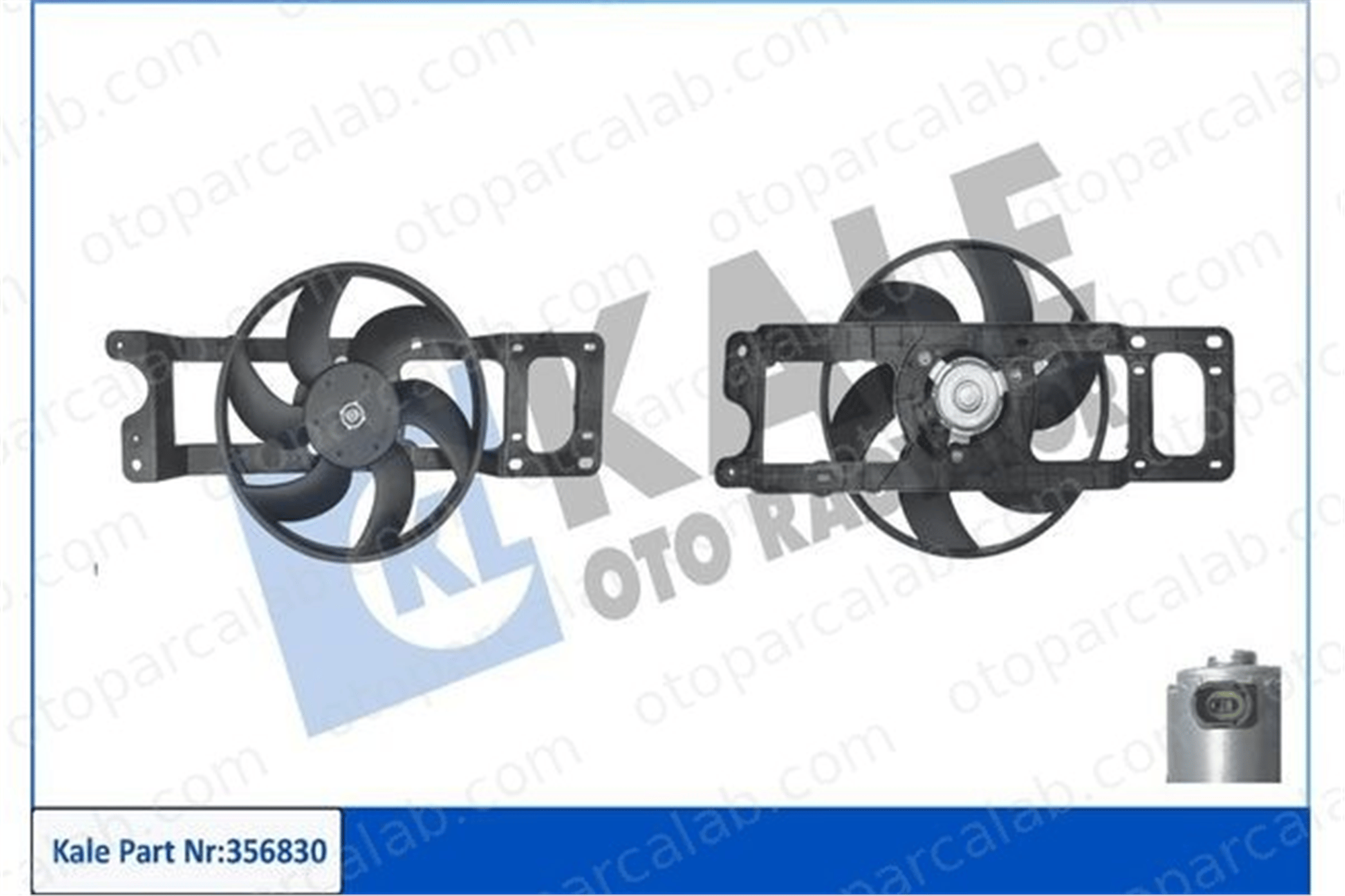 MAHER 36657 Radyatör Fan ve Motoru DACIA LOGAN RENAULT LOGAN I 6001550770 6001546843