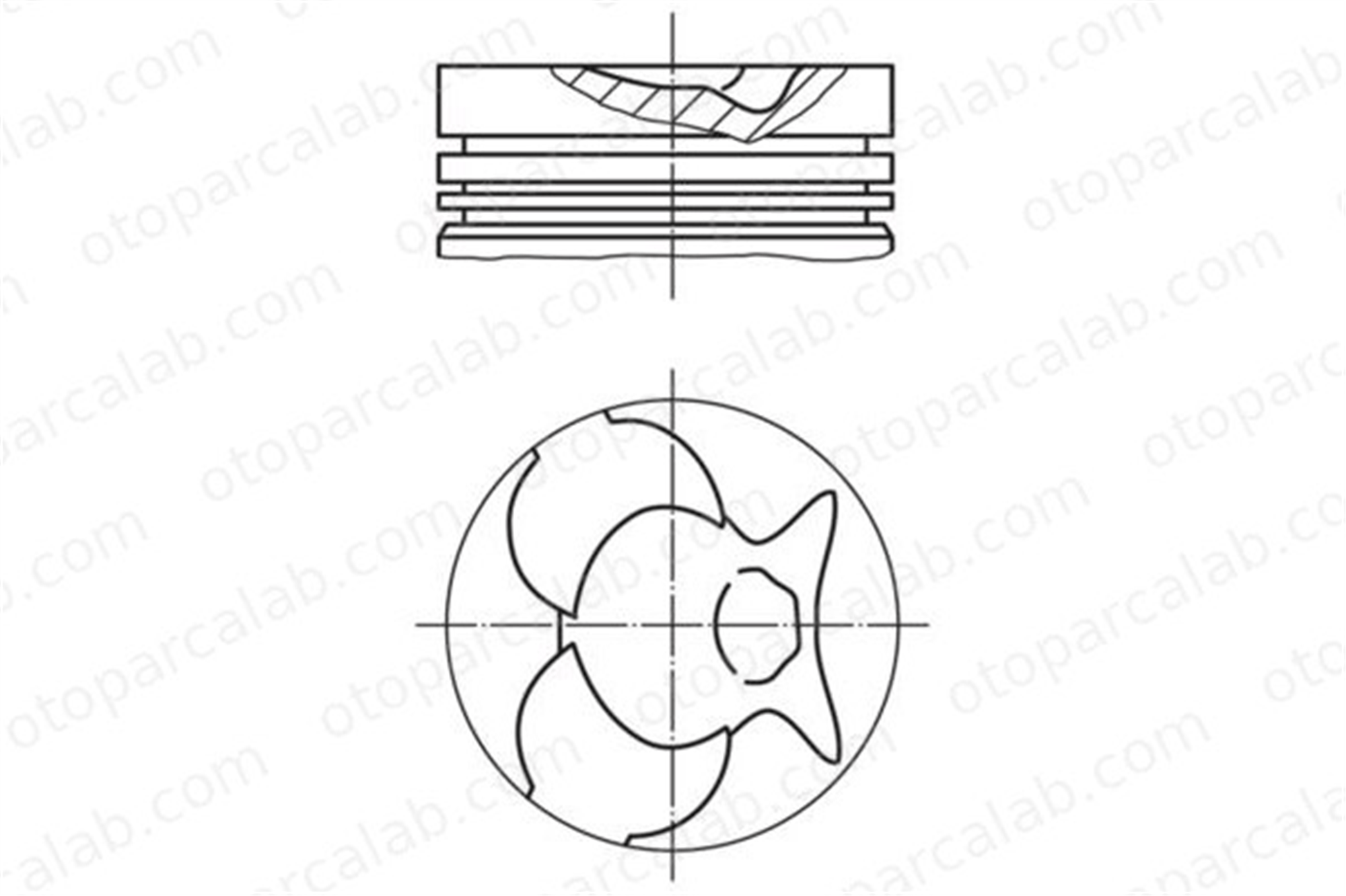 MAHLE 002 49 00 Piston (90.90MM-STD) MERCEDES-BENZ T1 Platform şasi T1 Panelvan/Van A6160306417 6160303917