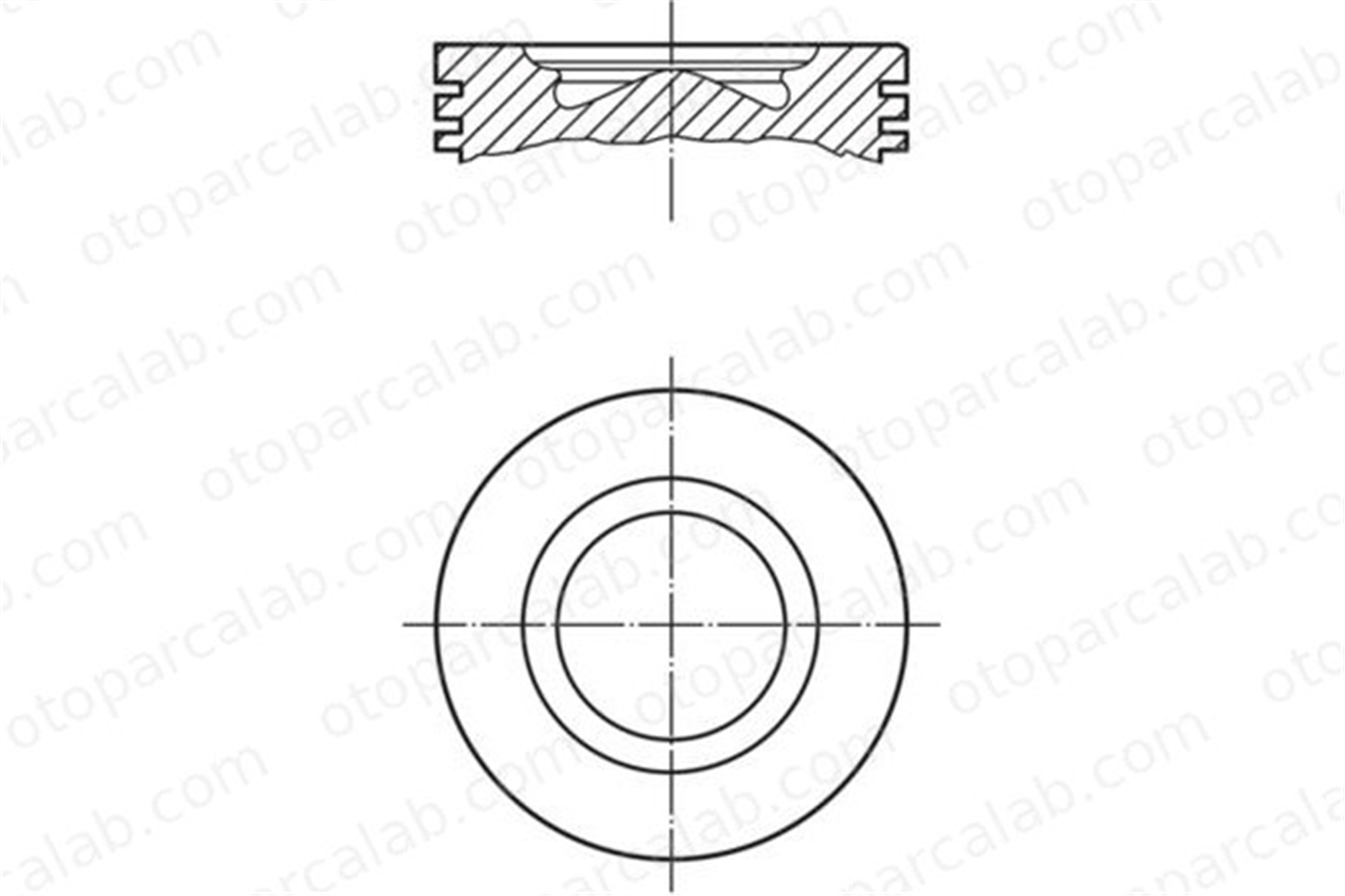 MAHLE 007 PI 00106 001 Piston (96.20MM-0.40) IVECO DAILY IV Platform şasi DAILY IV Panelvan/Van