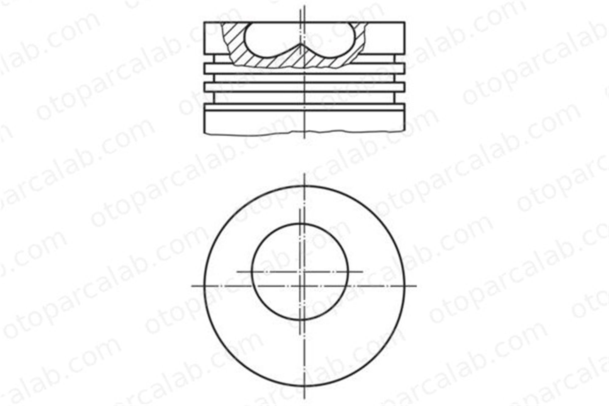 MAHLE 009 07 02 Piston (93.00MM-0.60) IVECO DAILY II Panelvan/Van DAILY II Platform şasi 1908617 1908618
