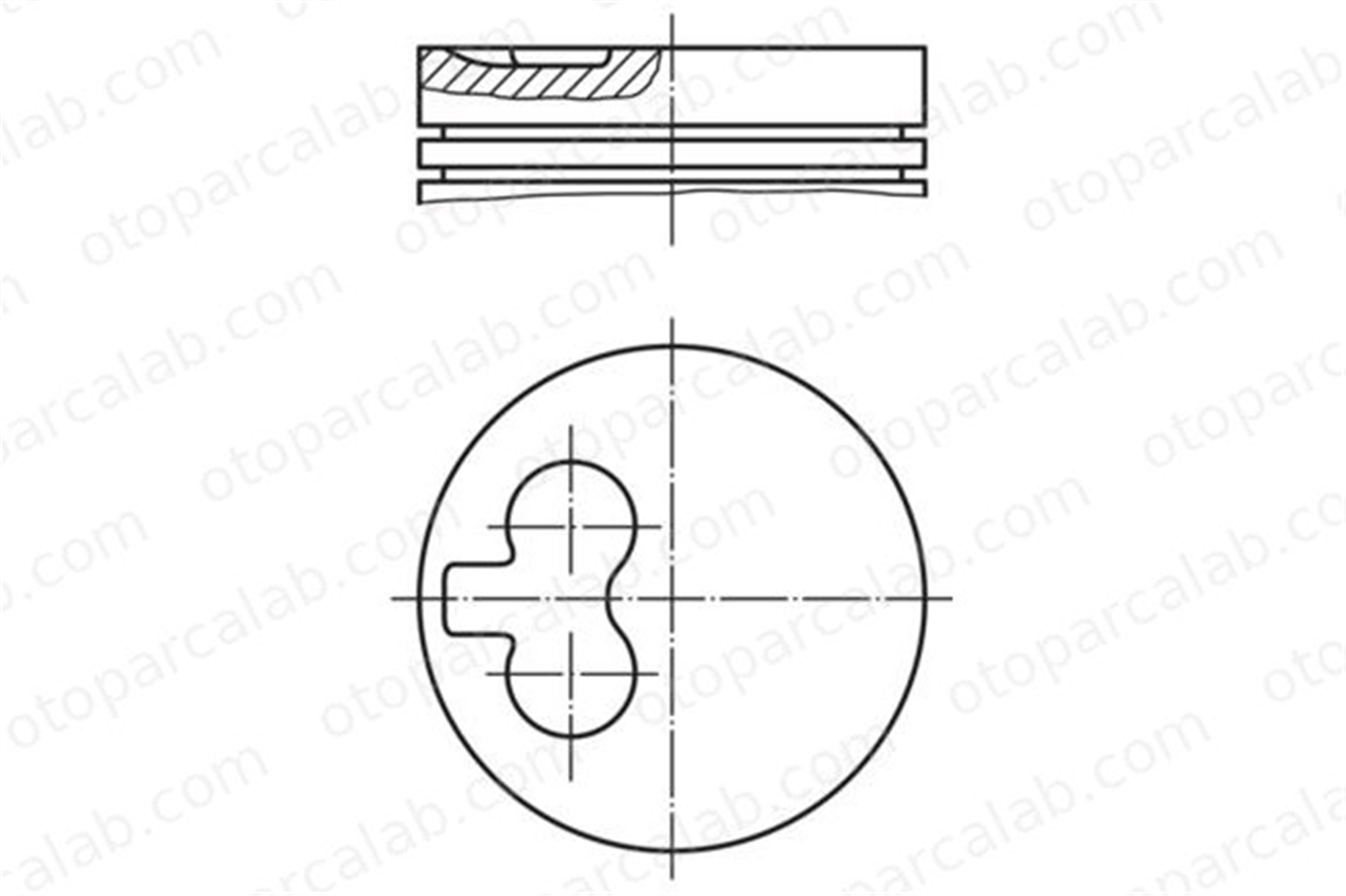 MAHLE 039 51 00 Piston (94.00MM-STD) PEUGEOT 505 505 Break 395100 40623