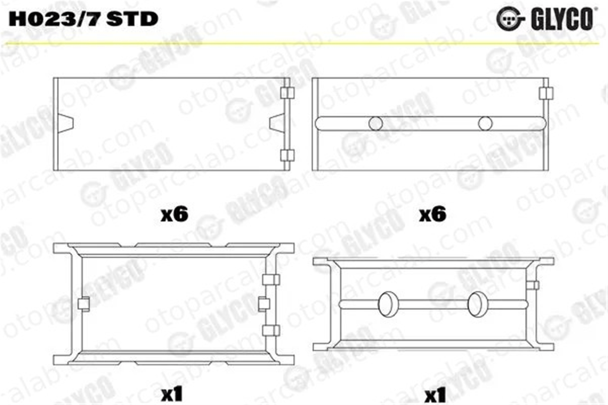 MAHLE 081 HS 21990 000 Ana Yatak (STD) BMW 3 3 Touring 81HS21990000 11211706847