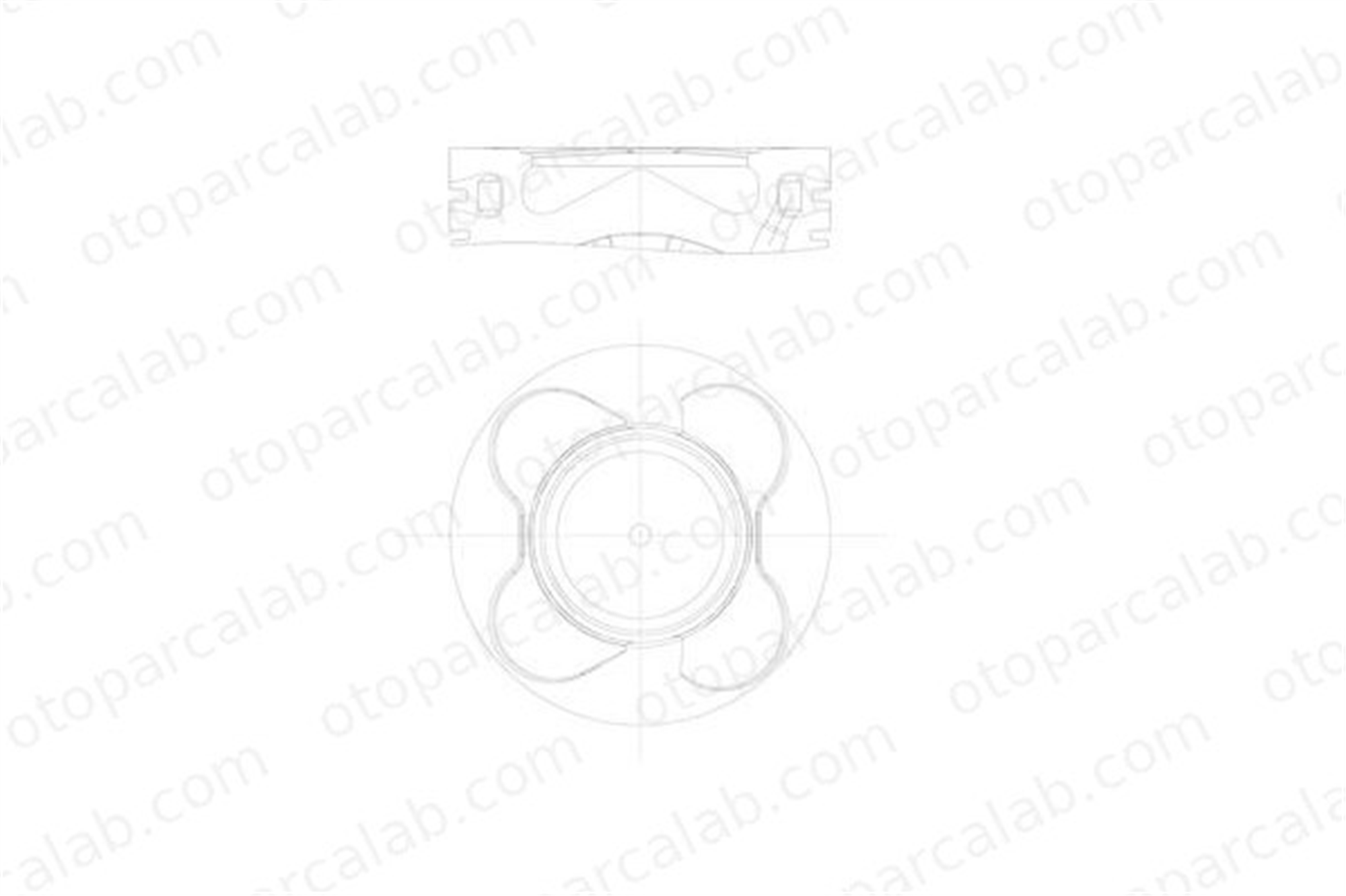 MAHLE 081 PI 00102 000 Piston (84.00MM-STD) BMW 5 5 Touring 11257792745 11257792746