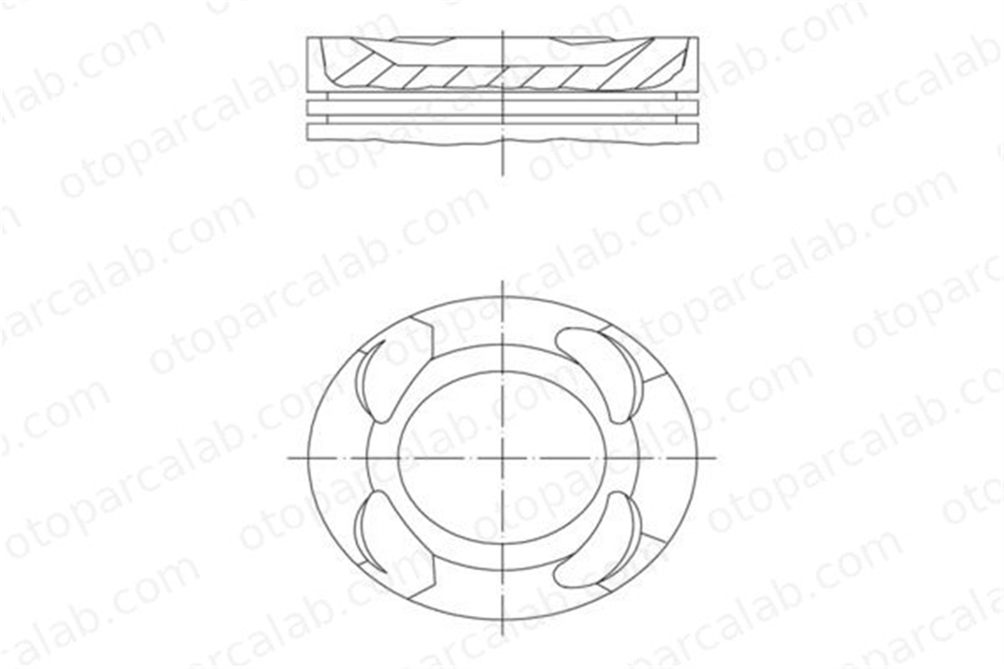 MAHLE 081 PI 00126 000 Piston (82.00MM-STD) BMW 5 3 11258638450 8638450
