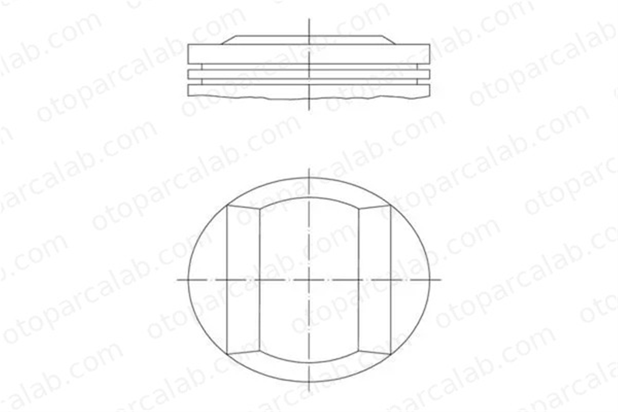 MAHLE 082 77 00 Piston (84.00MM-STD) BMW 5 5 Touring 11251433706 11251704841