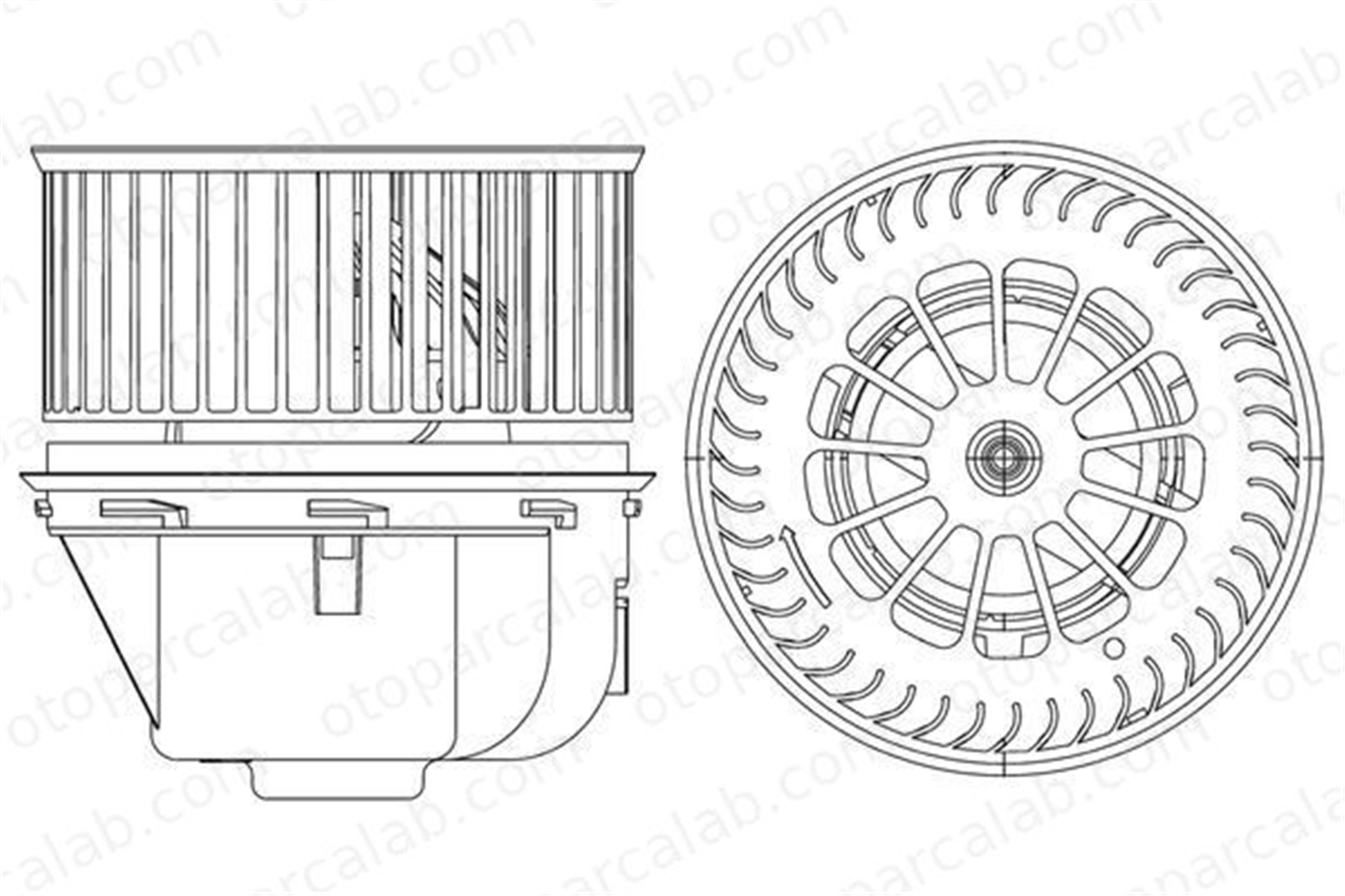 MAHLE AB 264 000P Kalorifer Motoru FORD MONDEO IV MONDEO IV Turnier 7G9T18456CA 1548220