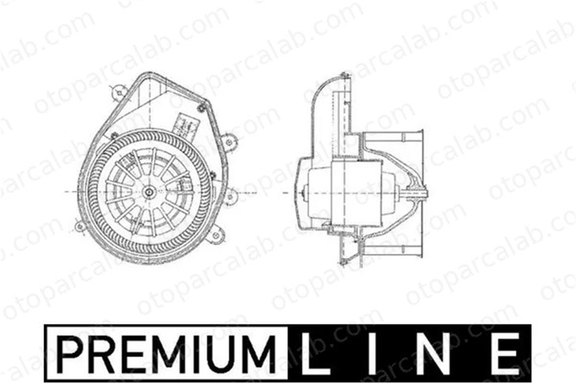 MAHLE AB 54 000P Kalorifer Motoru AUDI A4 B5 A4 B5 Avant 8D1820021A 8D1820021C