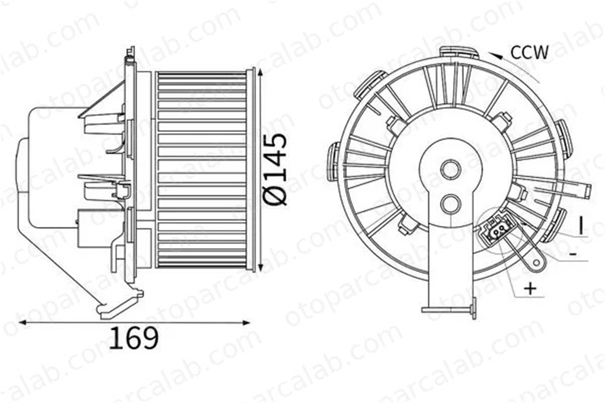 MAHLE AB 88 000S Kalorifer Motoru MERCEDES-BENZ SPRINTER 3,5-t Platform şasi SPRINTER 5-t Platform şasi 2E0819987 8356007