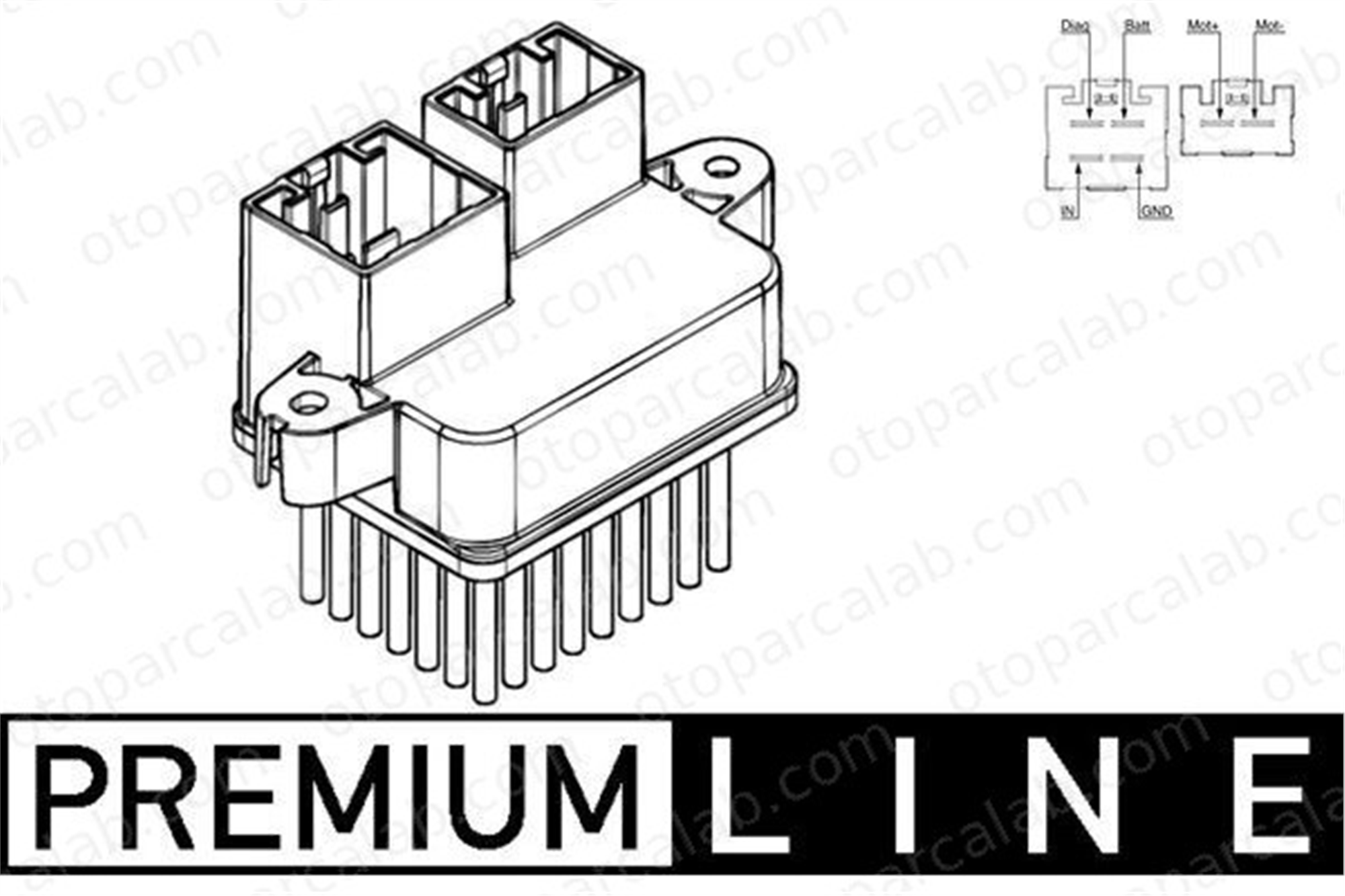 MAHLE ABR 107 000P Kalorifer Rezistansı FORD FIESTA VII FIESTA VII Van 2097064 H1BH19E624AA