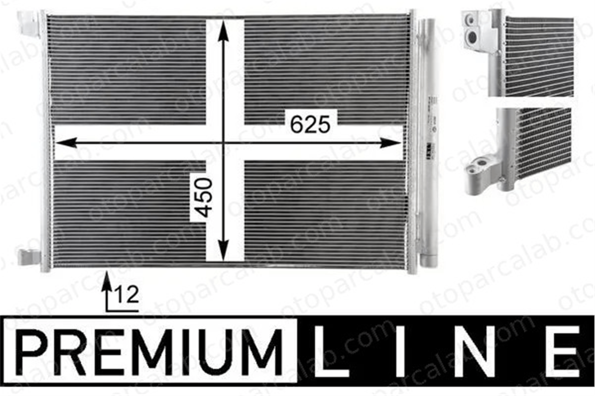 MAHLE AC 412 000P Klima Radyatörü MERCEDES-BENZ C-SERISI C-SERISI T-Model A0995000454 A0995001354