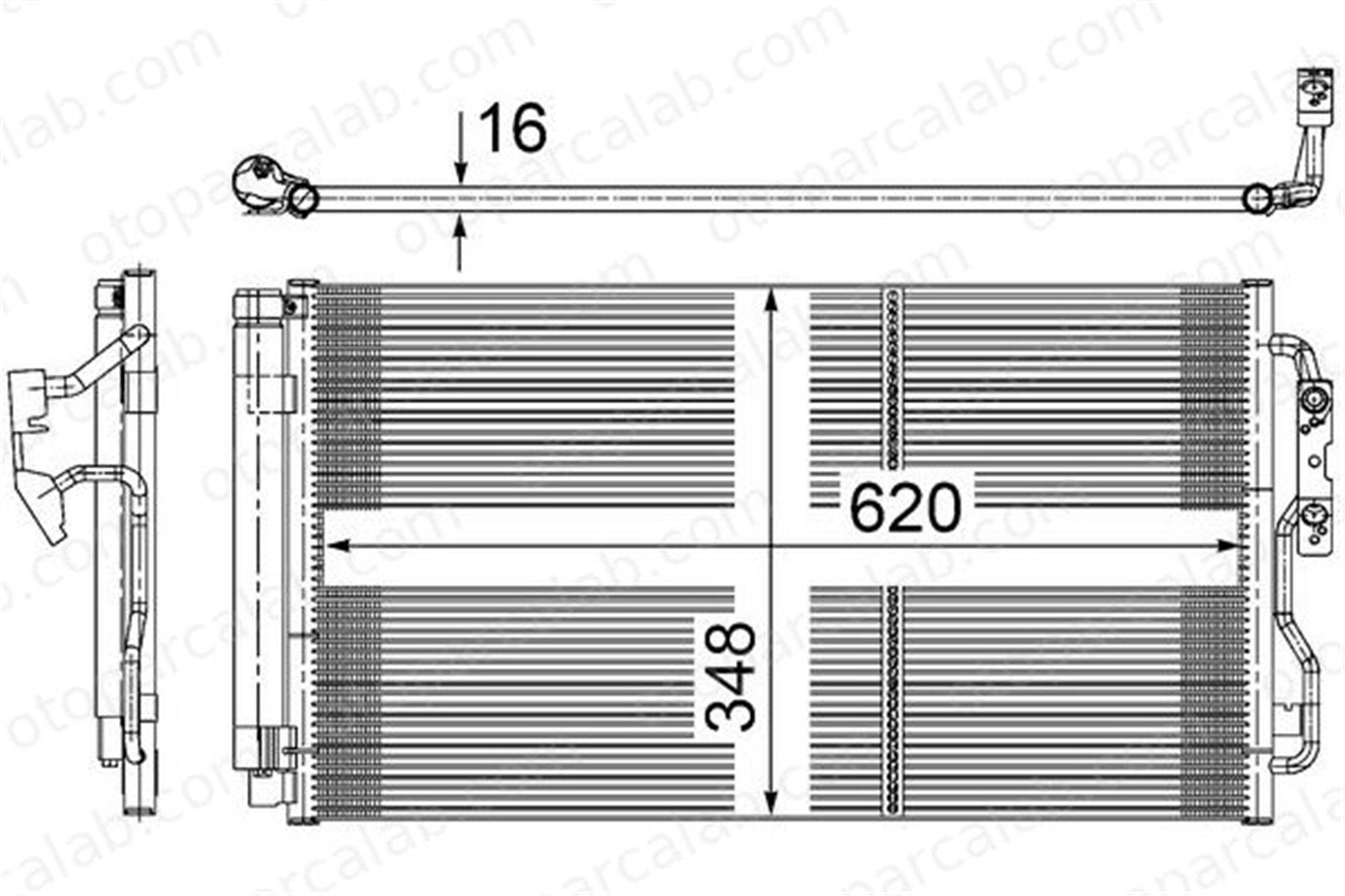 MAHLE AC 652 000S Klima Radyatörü BMW 1 3 64506804722 4270545