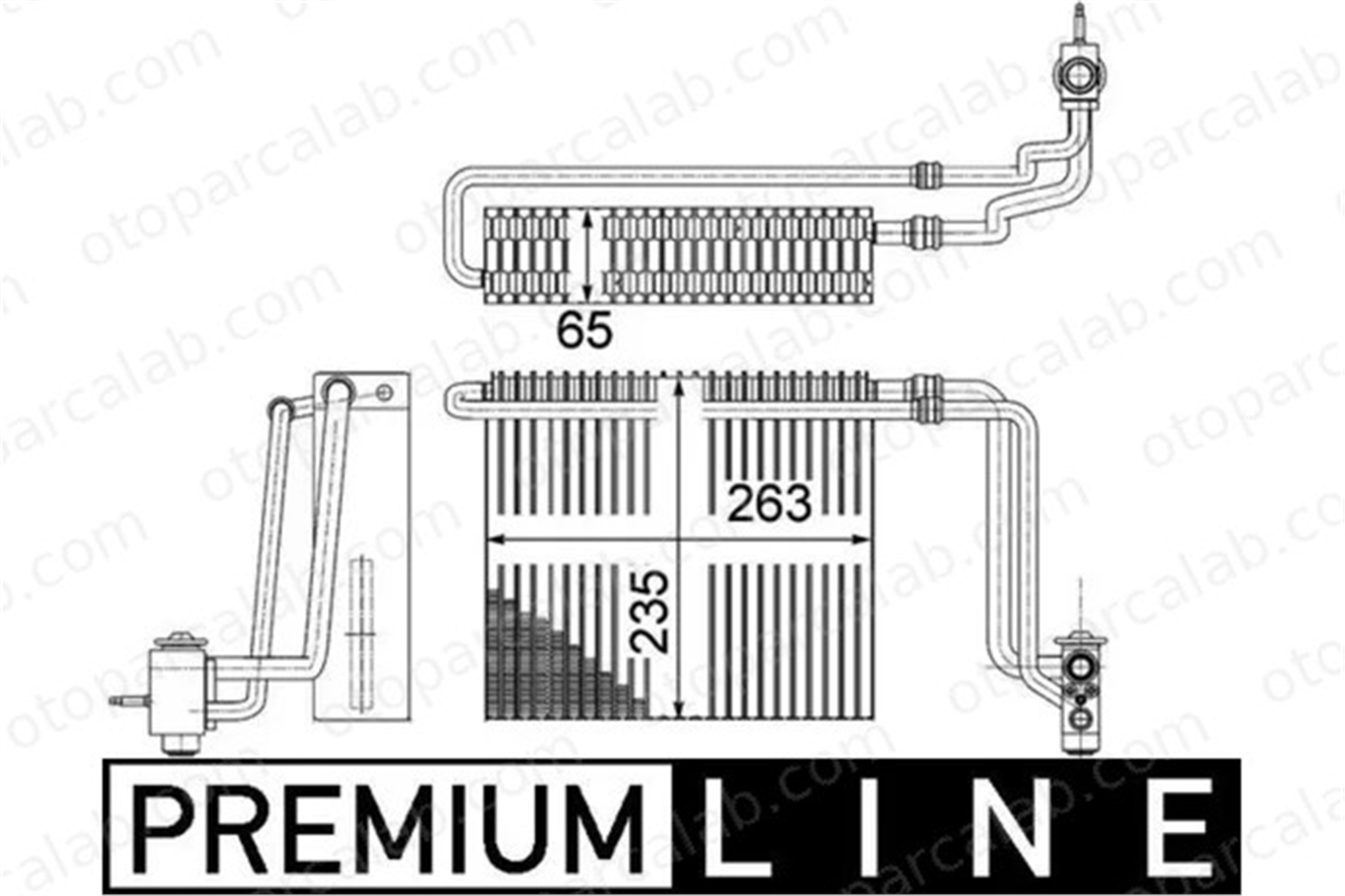 MAHLE AE 107 000P Kalorifer Radyatörü MERCEDES-BENZ VITO Minibüs/Otobüs VITO / MIXTO Panelvan/Van 28303458 0028303458