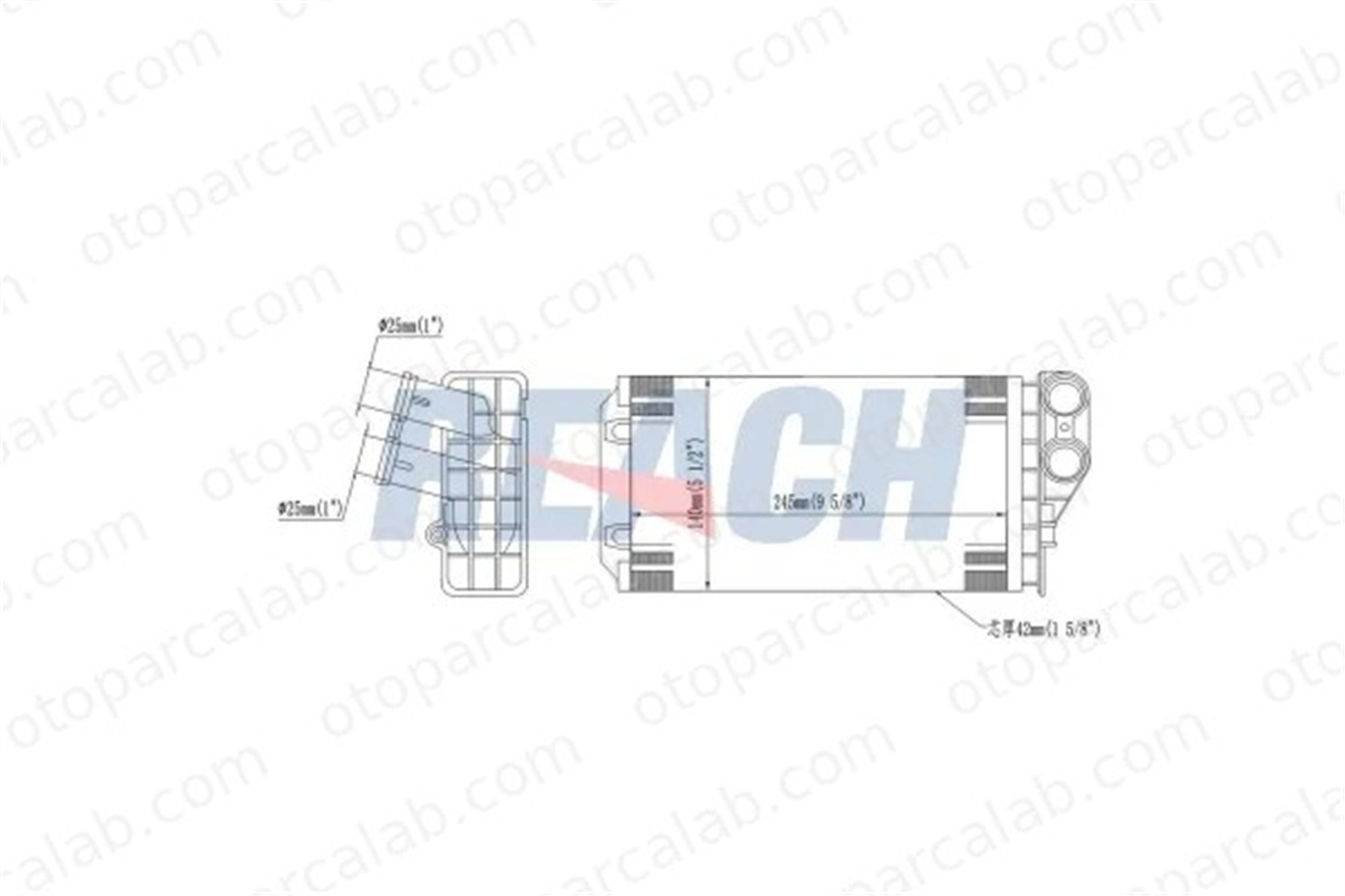 MAHLE AH 82 000P Kalorifer Radyatörü CITROËN C4 I C4 Coupe 6448N5