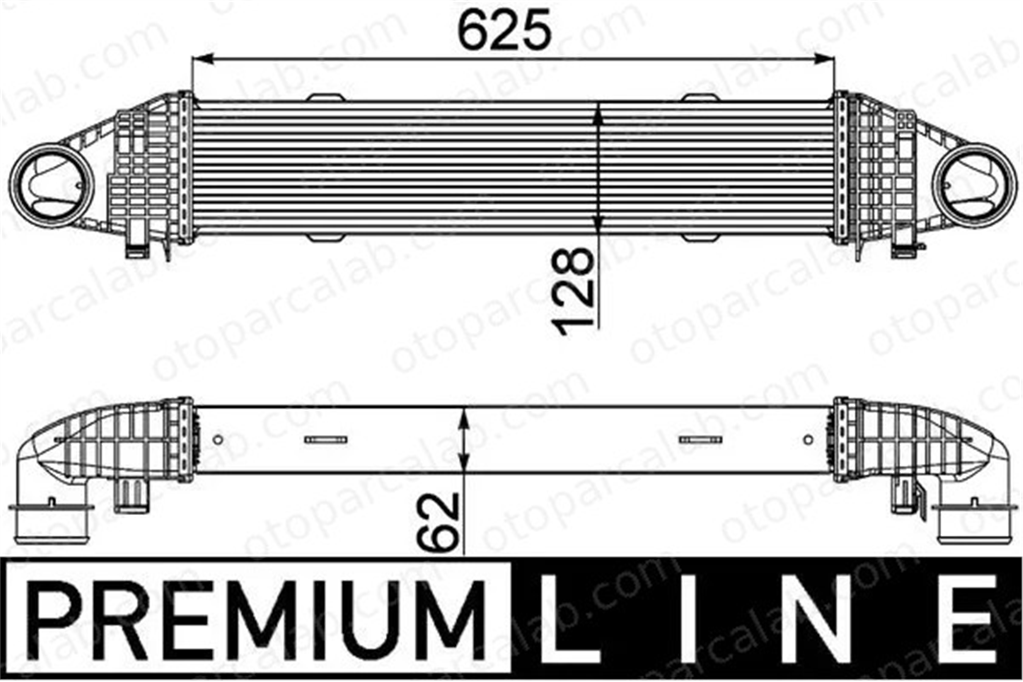 MAHLE CI 358 000P Turbo Radyatörü MERCEDES-BENZ C-SERISI C-SERISI T-Model 2045000300 A2045000300
