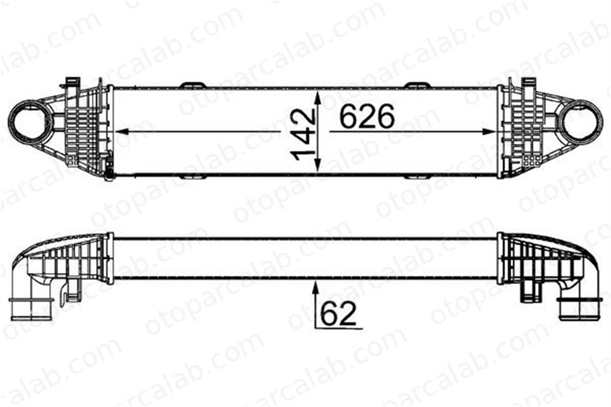 MAHLE CI 358 000S Turbo Radyatörü MERCEDES-BENZ C-SERISI C-SERISI T-Model A2045000300 2045000300