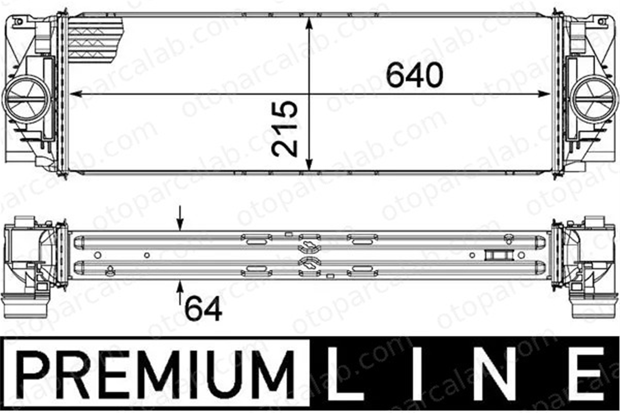 MAHLE CI 368 000P Turbo Radyatörü MERCEDES-BENZ SPRINTER 3,5-t Panelvan/Van SPRINTER 3,5-t Platform şasi 2E0145804A A9065010201