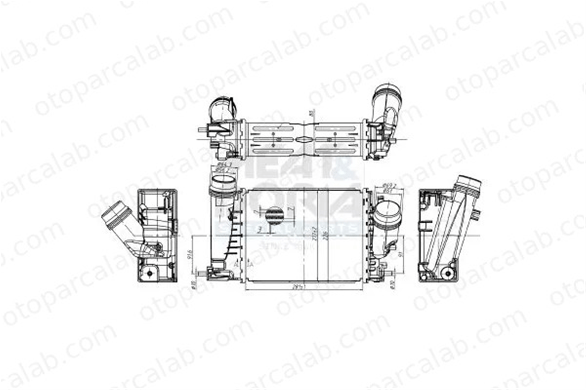 MAHLE CI 415 000P Turbo Radyatörü RENAULT TALISMAN TALISMAN Grandtour 144963358R 144969690R