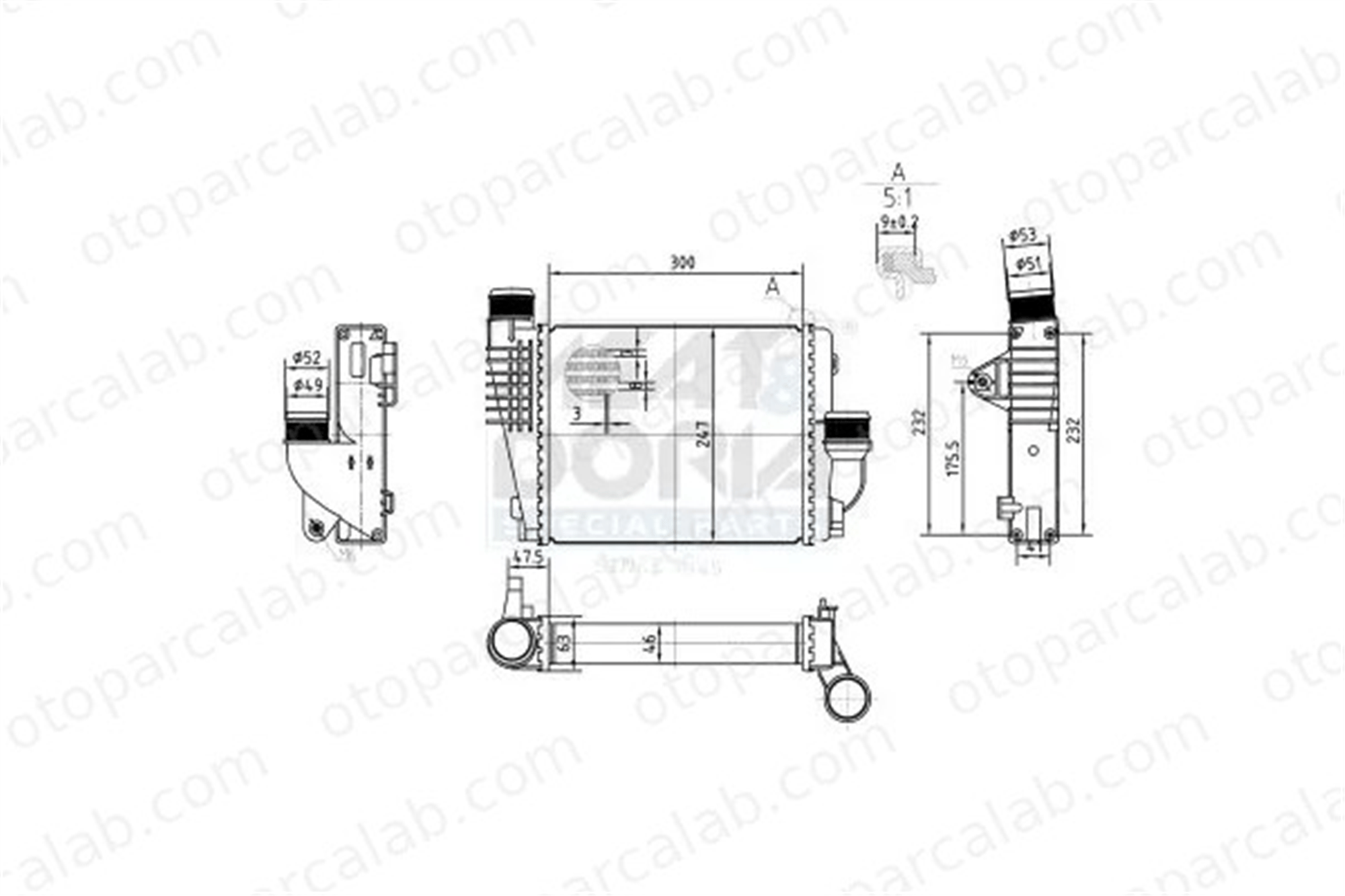 MAHLE CI 417 000P Turbo Radyatörü CITROËN SPACETOURER Minibüs/Otobüs TOYOTA PROACE Minibüs/Otobüs 98065621 9806562180