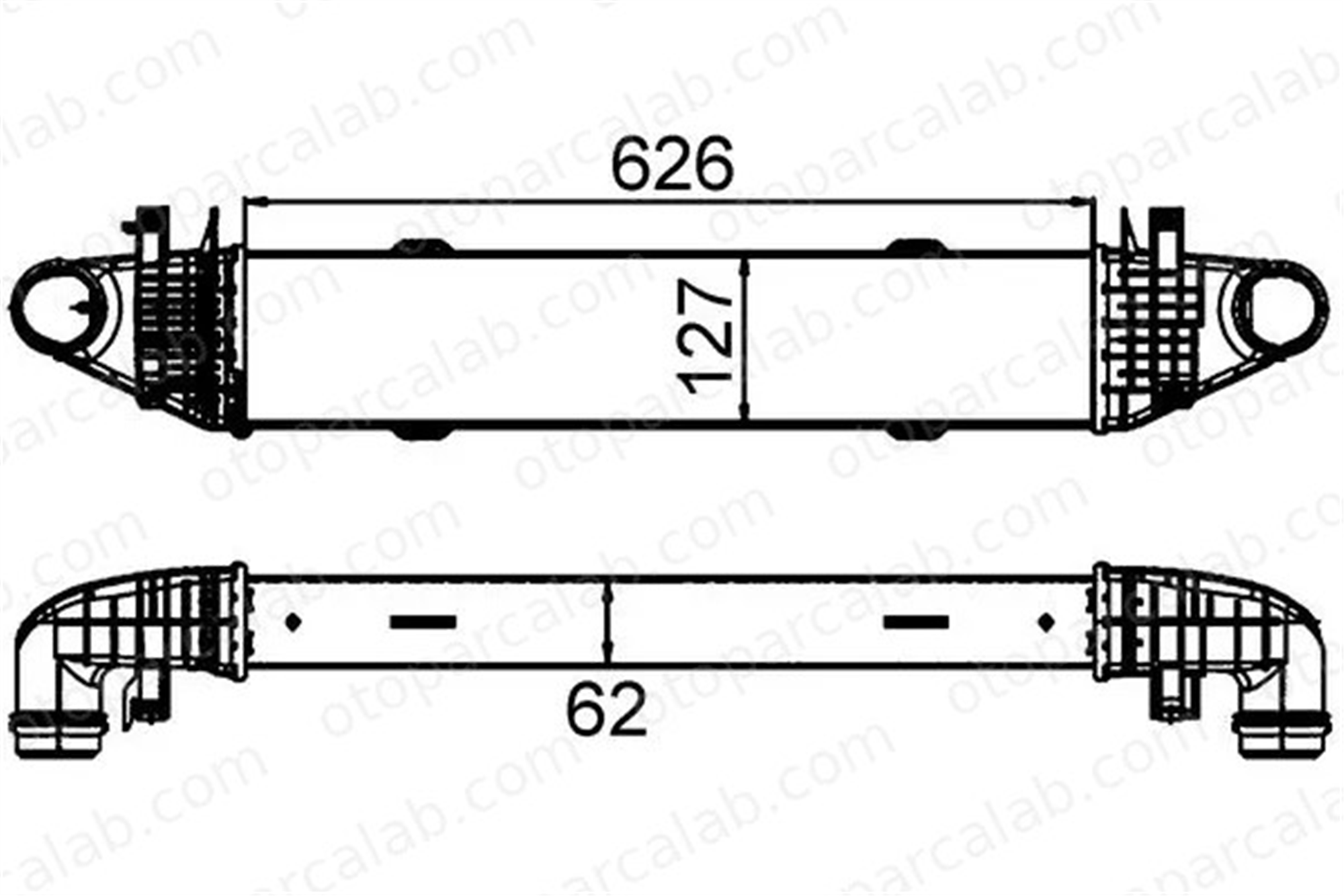MAHLE CI 428 000S Turbo Radyatörü MERCEDES-BENZ C-SERISI C-SERISI T-Model A2045000000 2045000000