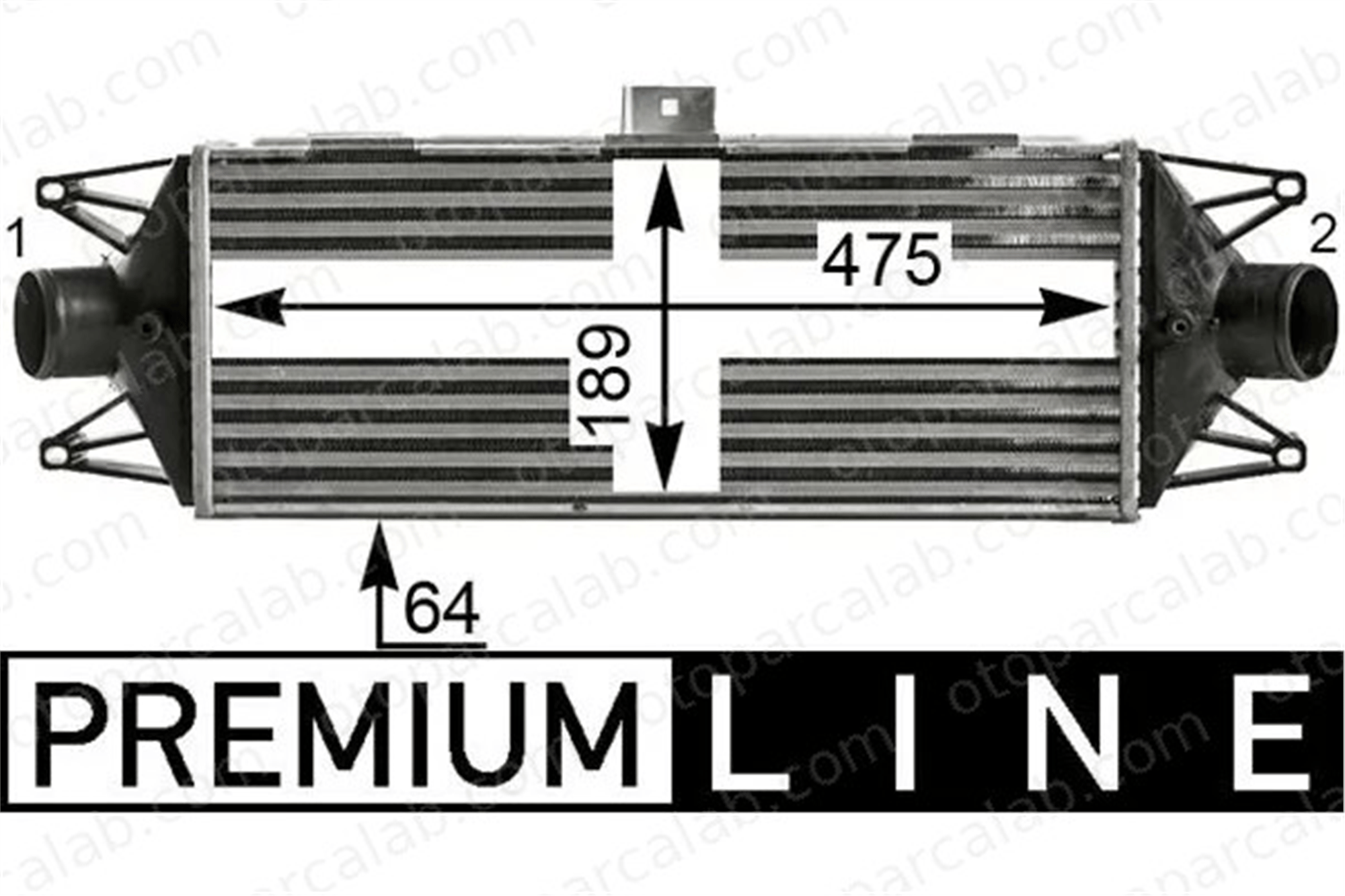 MAHLE CI 439 000P Turbo Radyatörü IVECO DAILY IV Platform şasi DAILY IV Panelvan/Van 5801349167 504360584