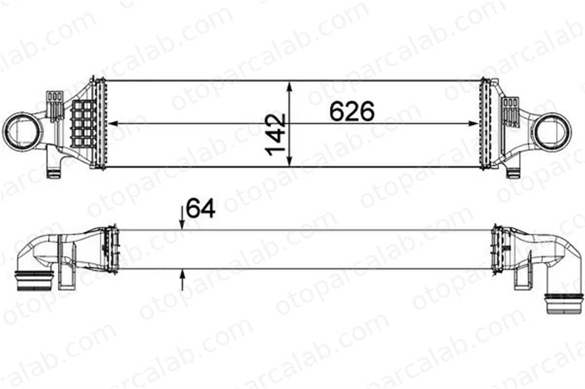 MAHLE CI 479 000P Turbo Radyatörü MERCEDES-BENZ A-SERISI B-SERISI Sports Tourer A2465000100 2465000100