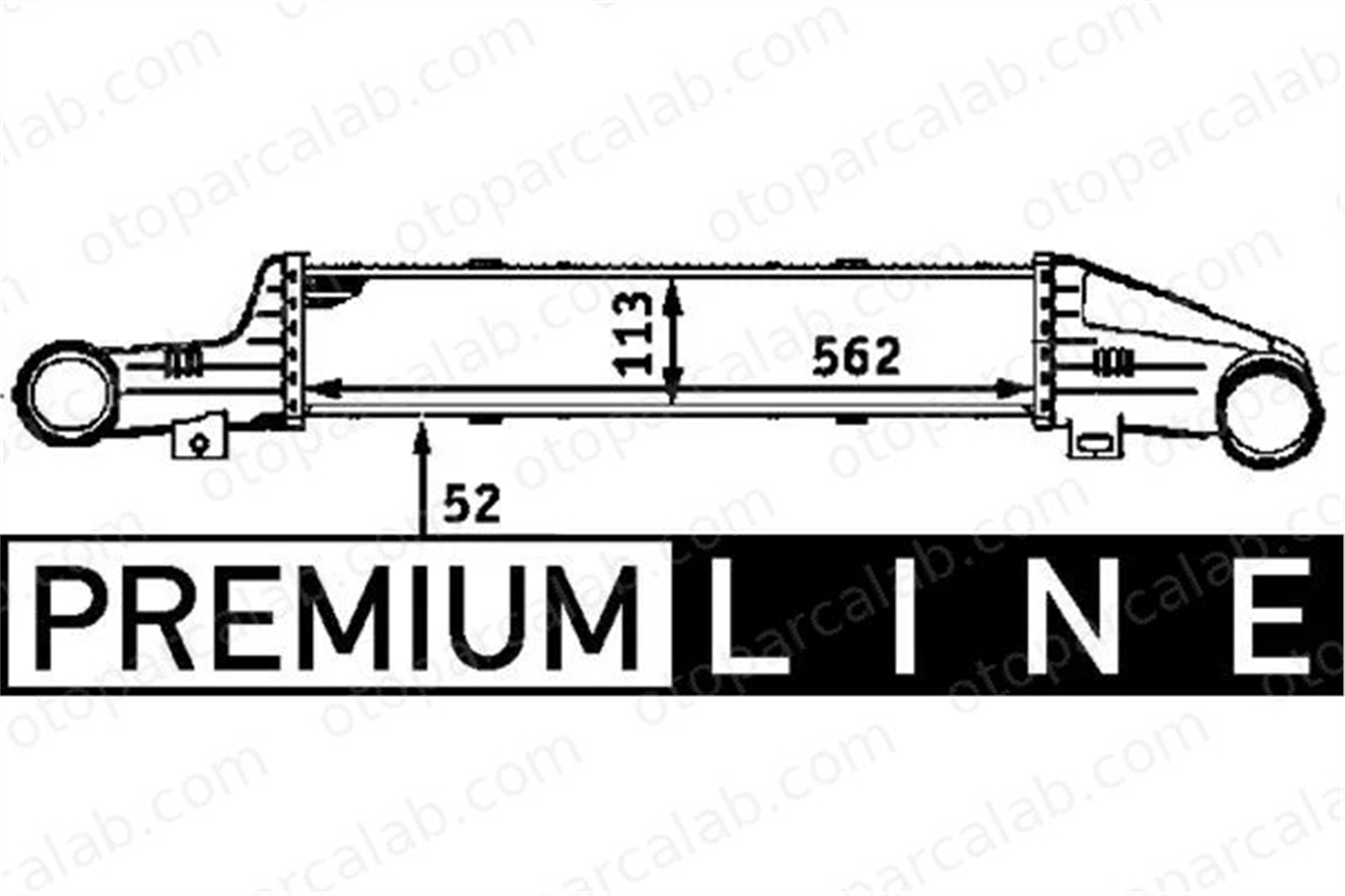 MAHLE CI 53 000P Turbo Radyatörü MERCEDES-BENZ E-SERISI E-SERISI T-Model A2105002000 2105001400