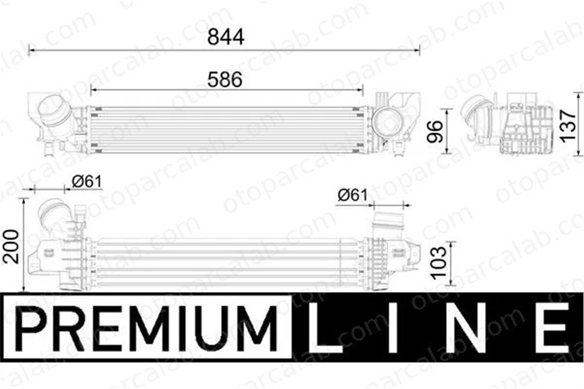 MAHLE CI 627 000P Turbo Radyatörü MINI MINI COUNTRYMAN BMW 2 Active Tourer CI627000P 17517617604