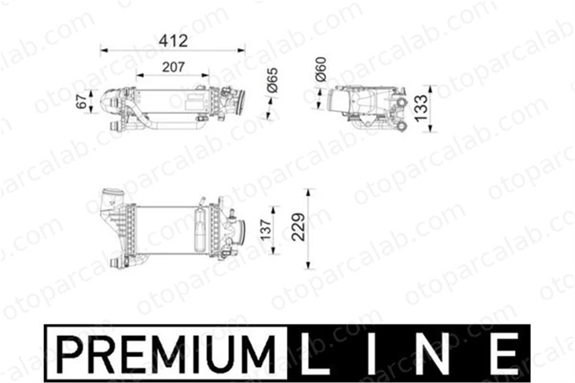 MAHLE CI 753 000P Turbo Radyatörü MERCEDES-BENZ E-SERISI C-SERISI A2740900414 2740900414