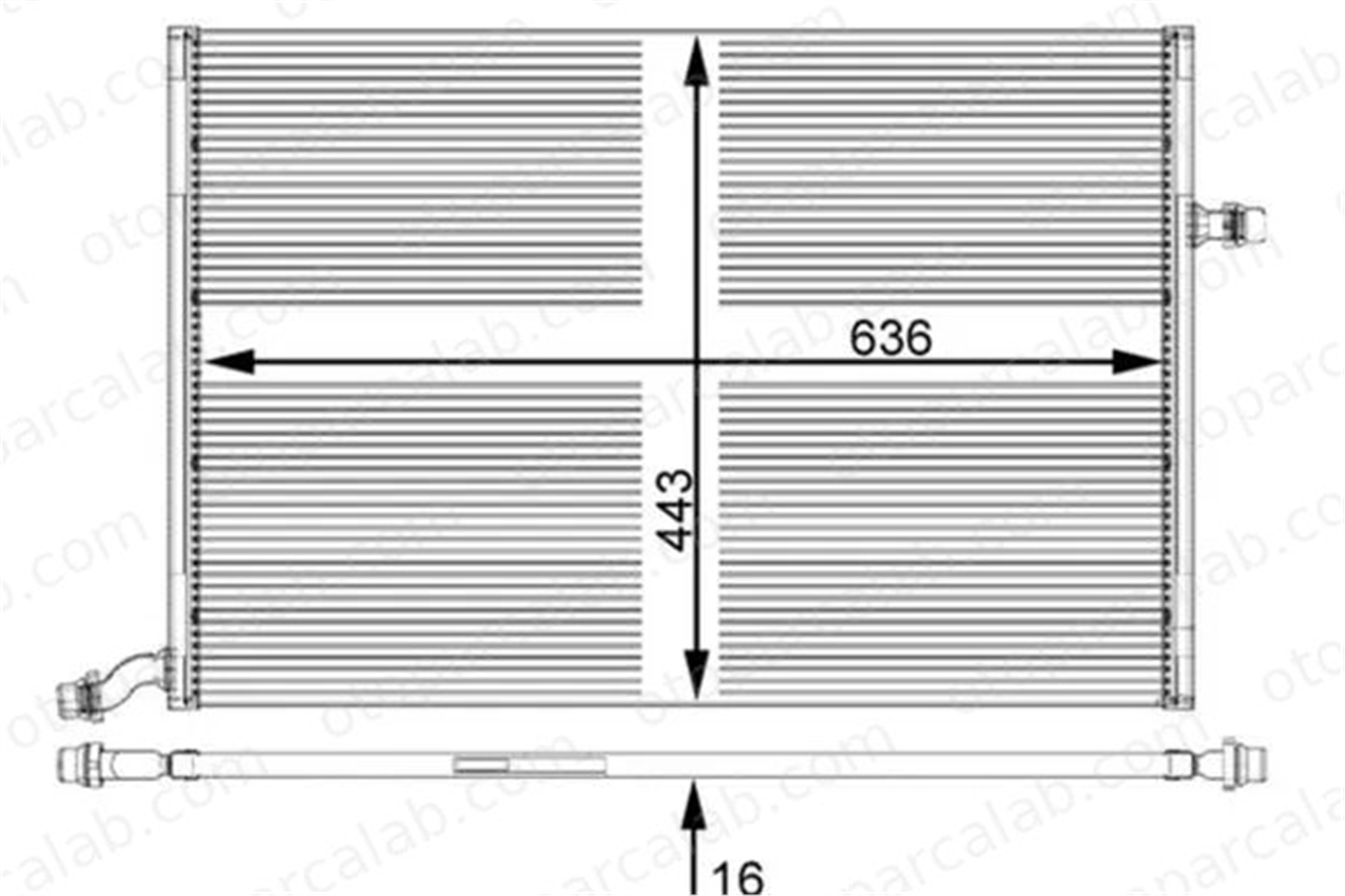 MAHLE CIR 25 000P Turbo Radyatörü MERCEDES-BENZ C-SERISI C-SERISI T-Model A099500200 A0995002003