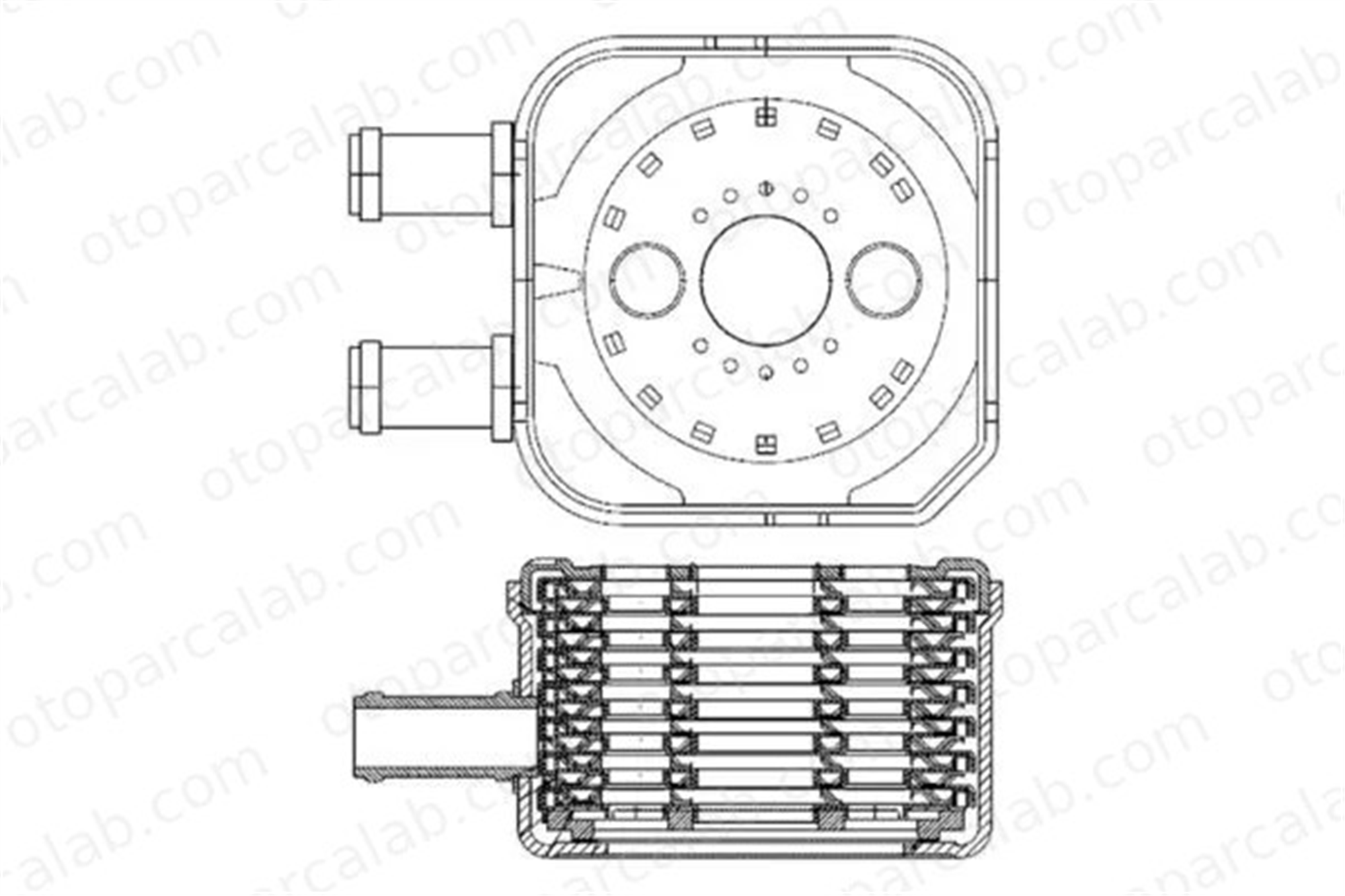 MAHLE CLC 3 000S Motor Yağ Soğutucu AUDI A6 C5 Avant A6 C5 28117021C 28117021