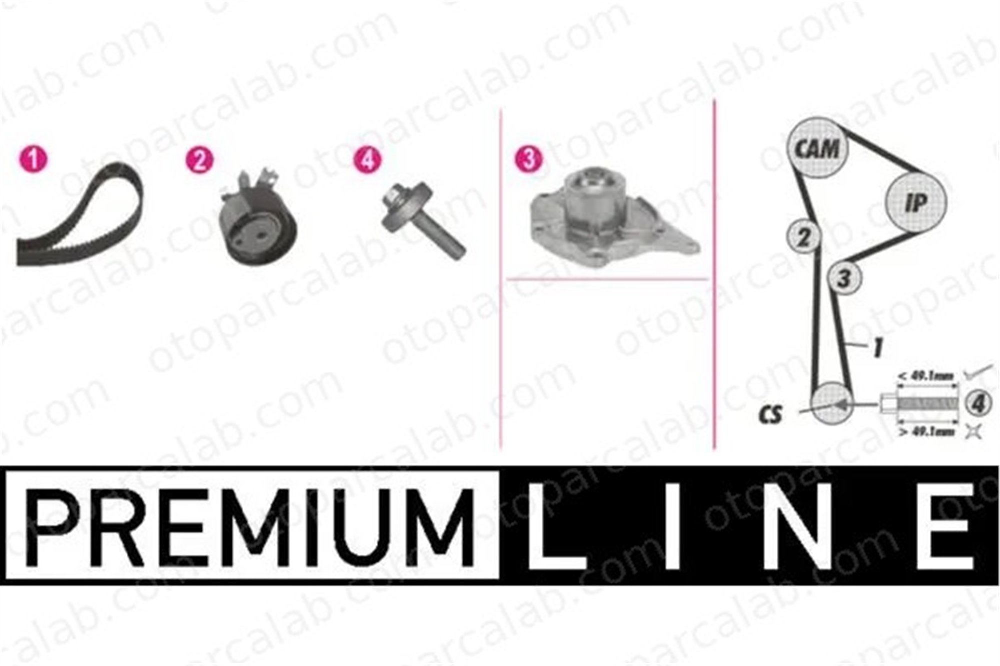 MAHLE CPK 119 000P Devirdaim Su Pompası RENAULT KANGOO Express MODUS / GRAND MODUS 7701475995 119A02421R
