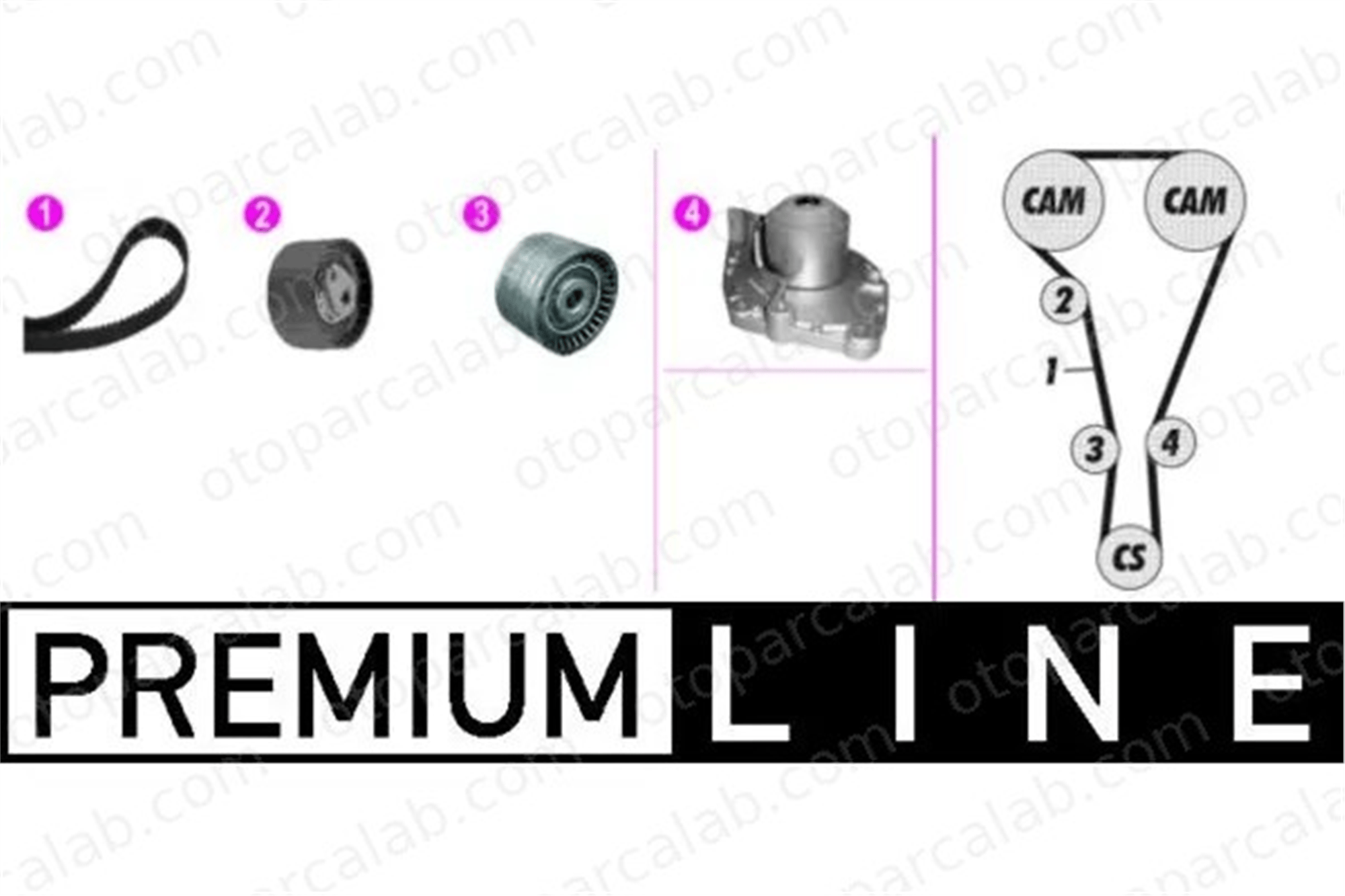 MAHLE CPK 131 000P Devirdaim Su Pompası RENAULT DUSTER LAGUNA II 8200499908 119A04462R