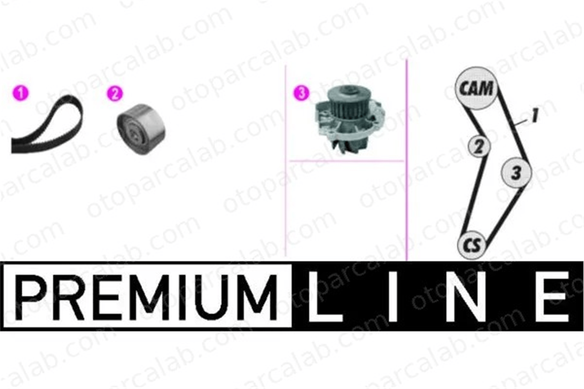 MAHLE CPK 133 000P Devirdaim Su Pompası FIAT PUNTO PANDA 55221397 46520401