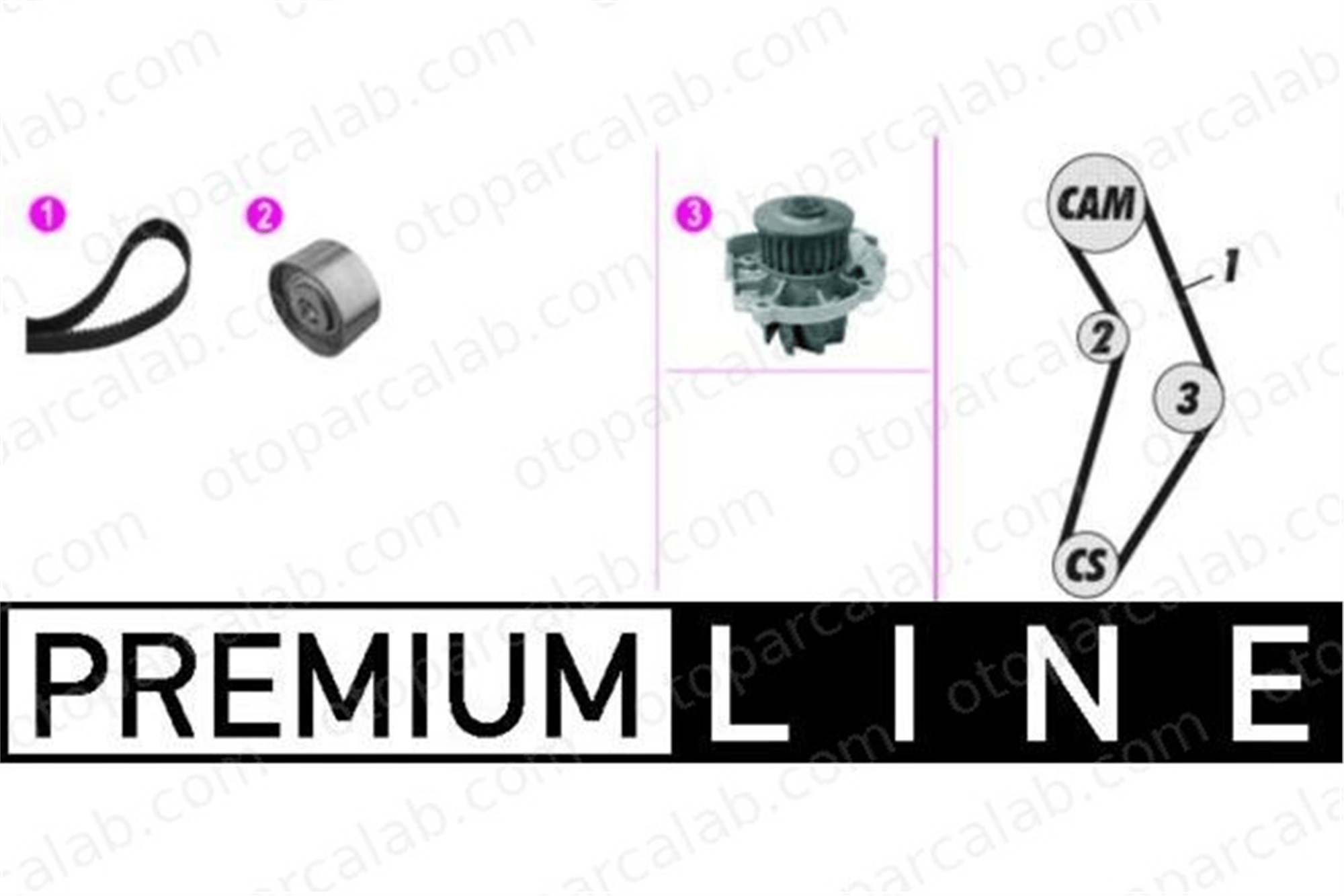 MAHLE CPK 134 000P Devirdaim Su Pompası FIAT PUNTO PANDA 55204538 46520401