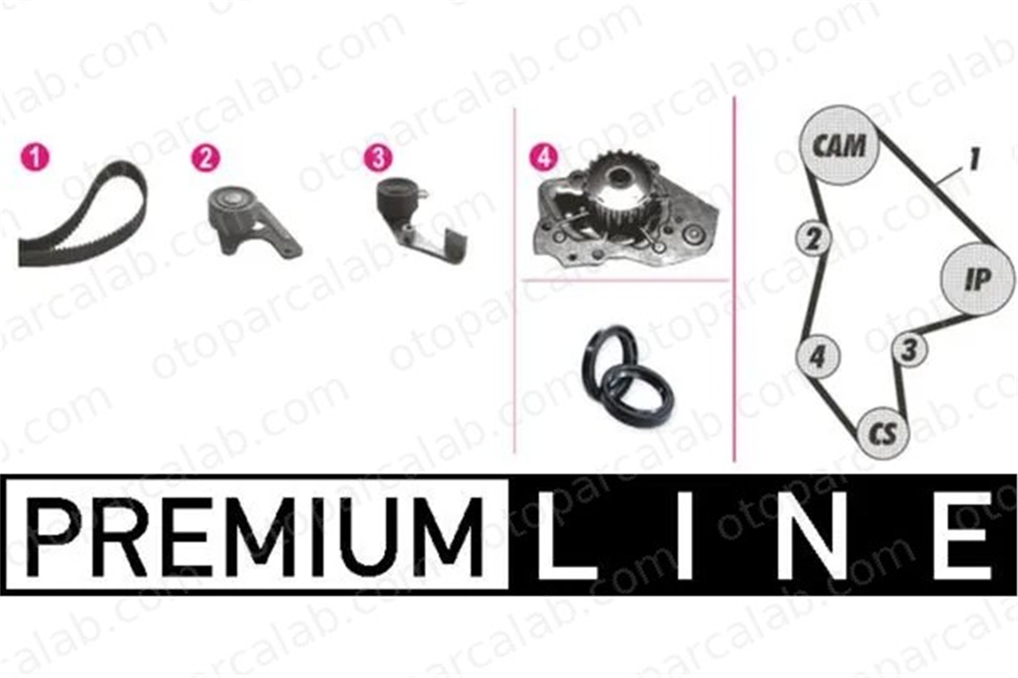 MAHLE CPK 47 000P Devirdaim Su Pompası PEUGEOT 306 Hatchback 306 Break 81646 82933