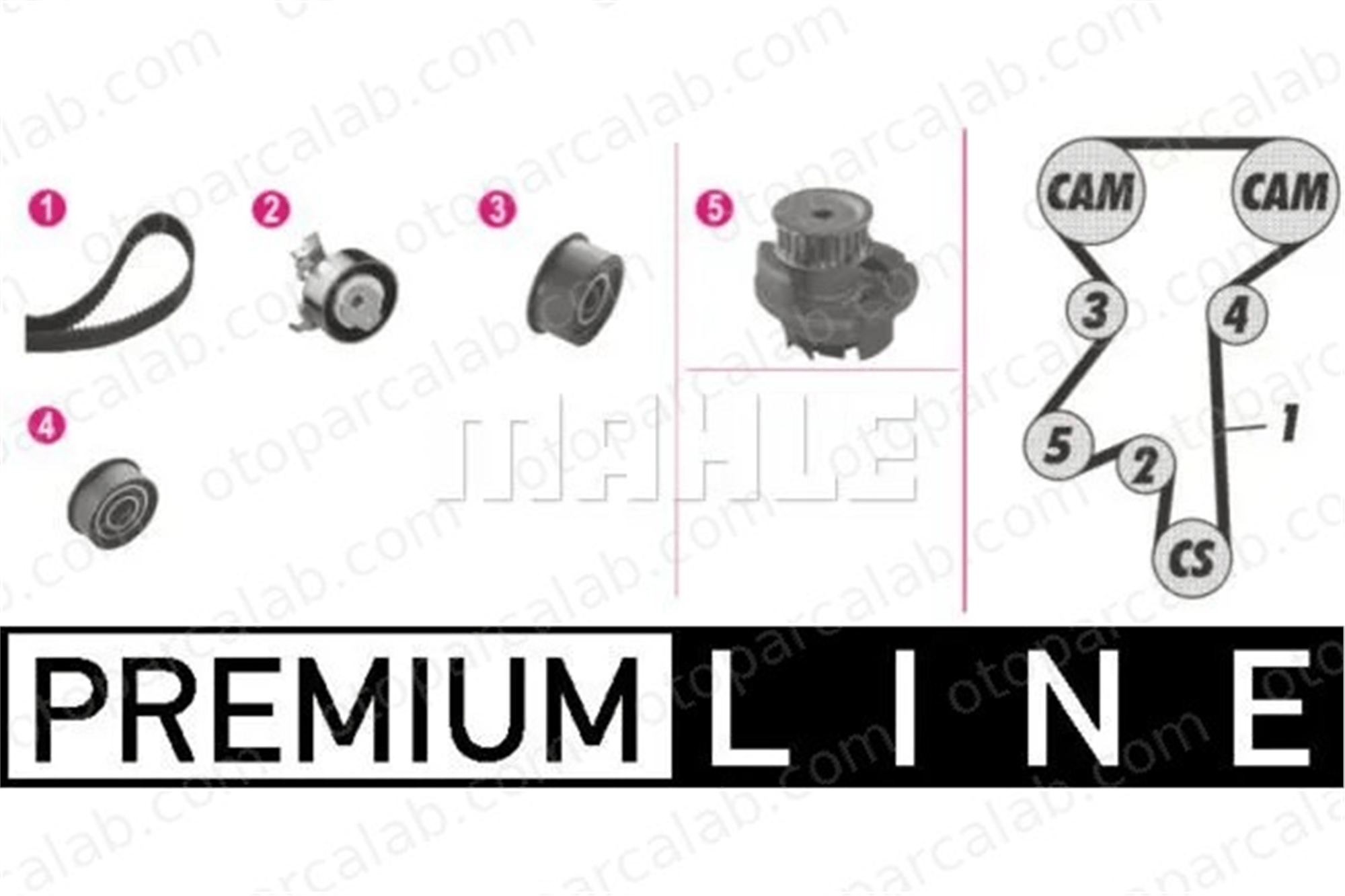 MAHLE CPK 54 000P Devirdaim Su Pompası OPEL CORSA B TIGRA 9128656 96413863