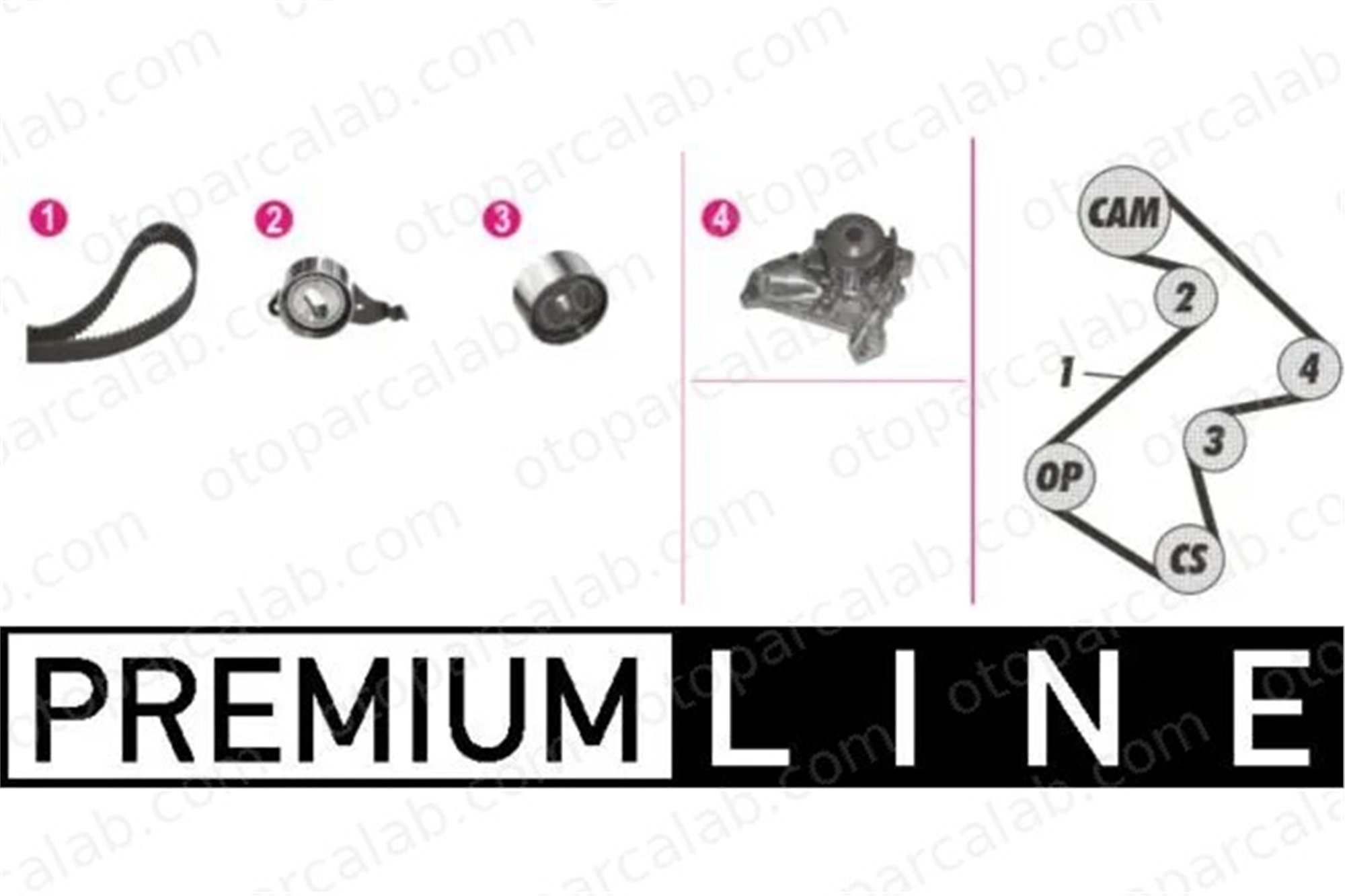 MAHLE CPK 68 000P Devirdaim Su Pompası TOYOTA CAMRY CALDINA Station wagon 1611079025 1350363010
