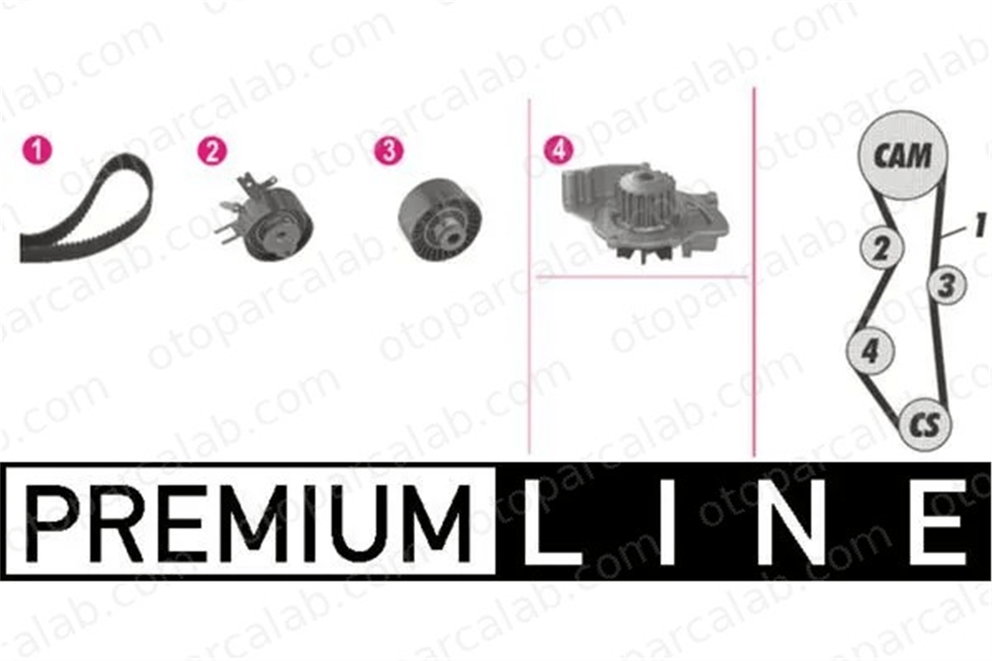 MAHLE CPK 96 000P Devirdaim Su Pompası FORD GALAXY II MONDEO IV 829A4 1609525480