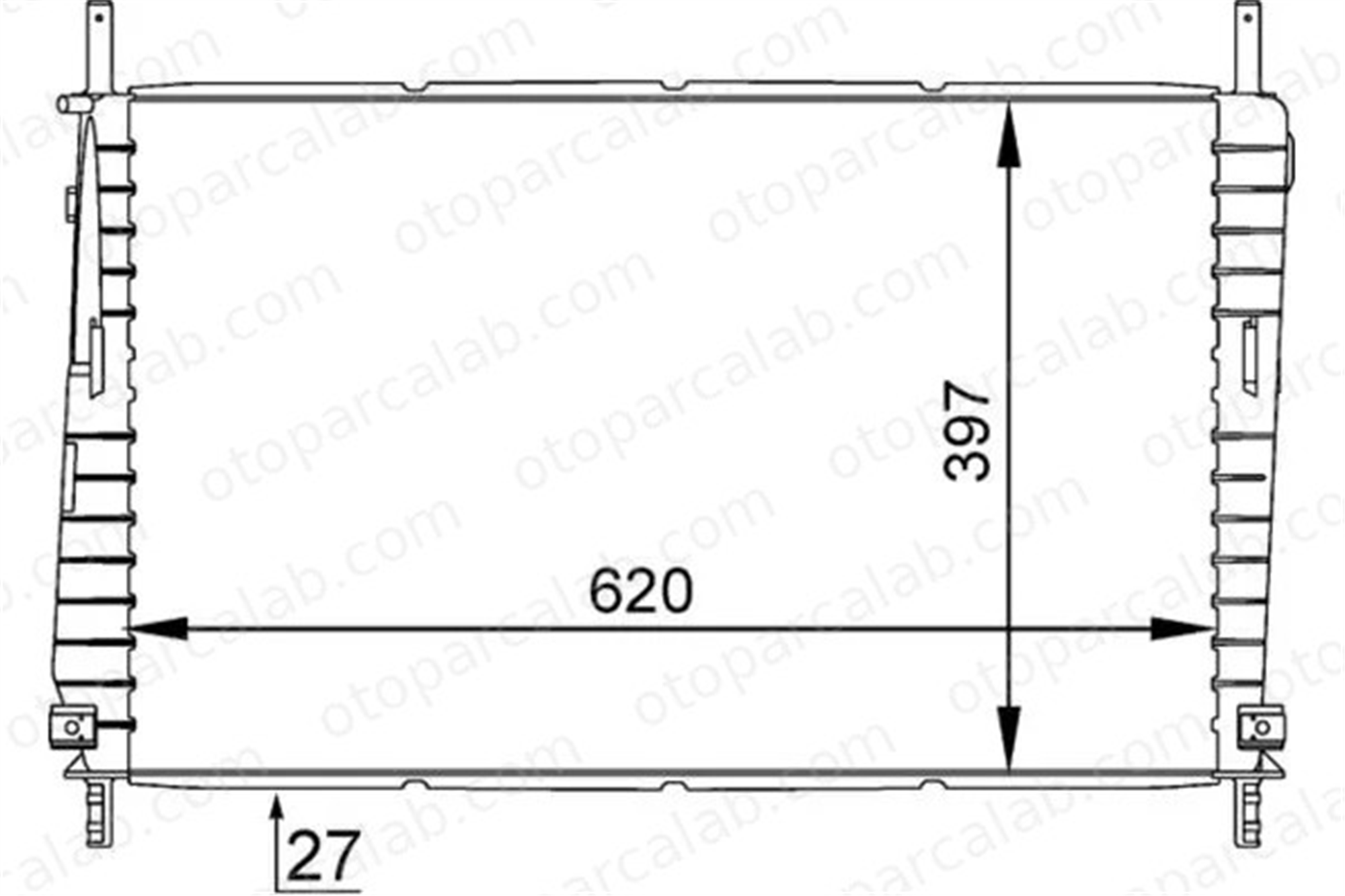 MAHLE CR 1141 000S Su Radyatörü FORD MONDEO III Sedan MONDEO III 5Q0121251GF 1114765