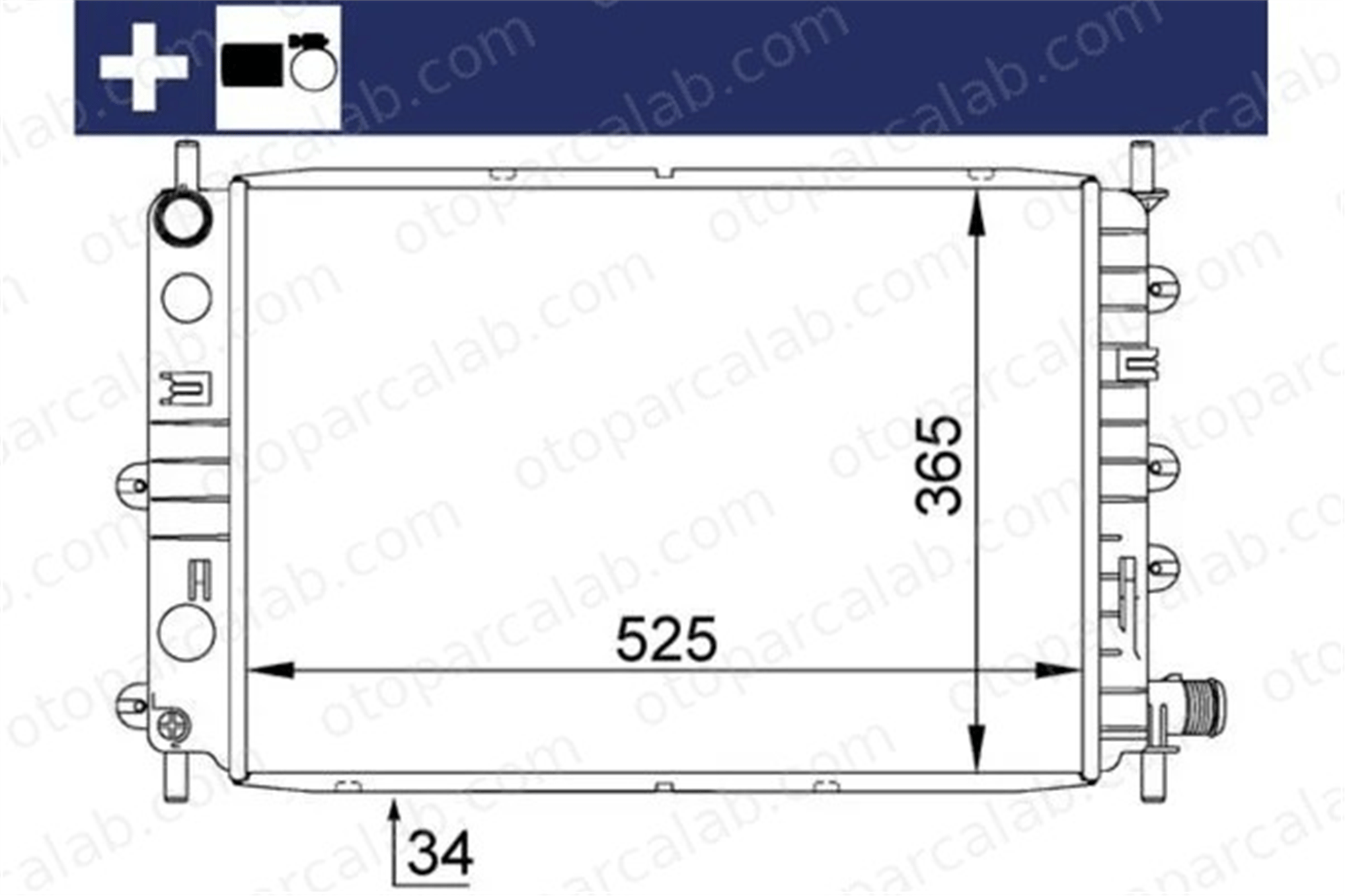 MAHLE CR 1142 000S Su Radyatörü FORD ESCORT VI ESCORT V 17111712978 1029459