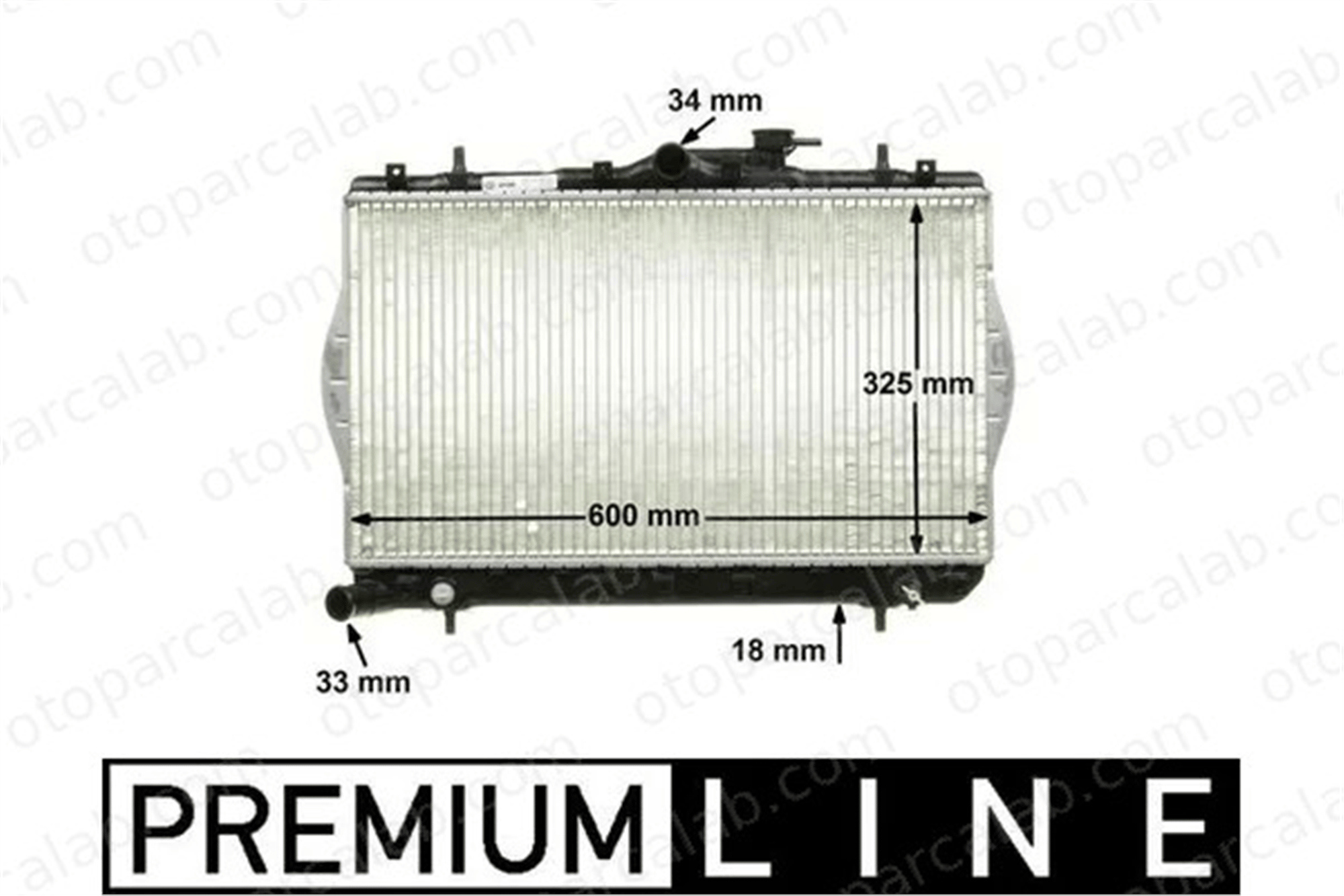 MAHLE CR 1280 000P Su Radyatörü HYUNDAI ACCENT I ACCENT Sedan 4H0121251C 2531022000