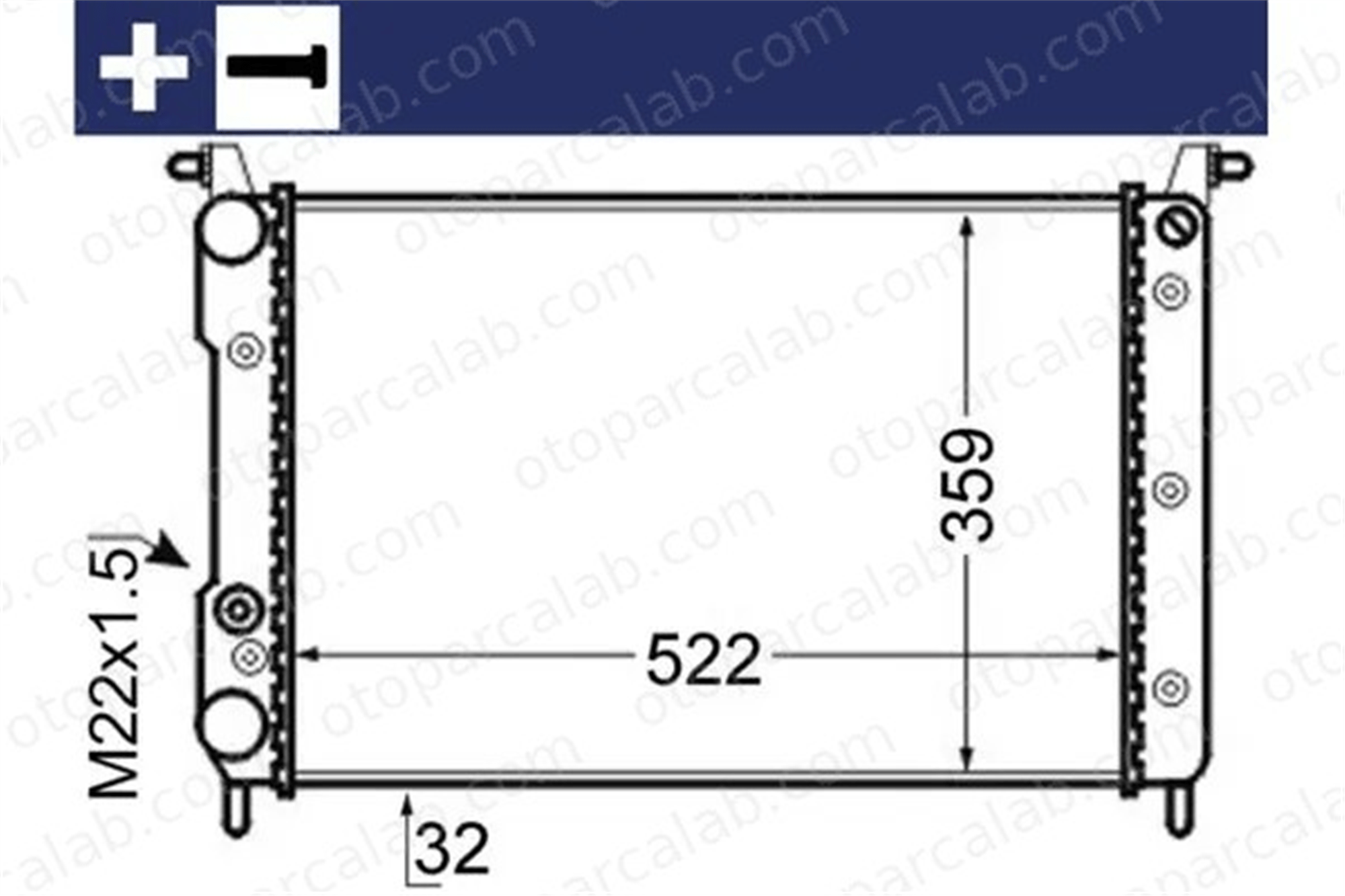 MAHLE CR 130 000S Su Radyatörü FIAT PALIO Weekend PALIO 17117585440 17117507972