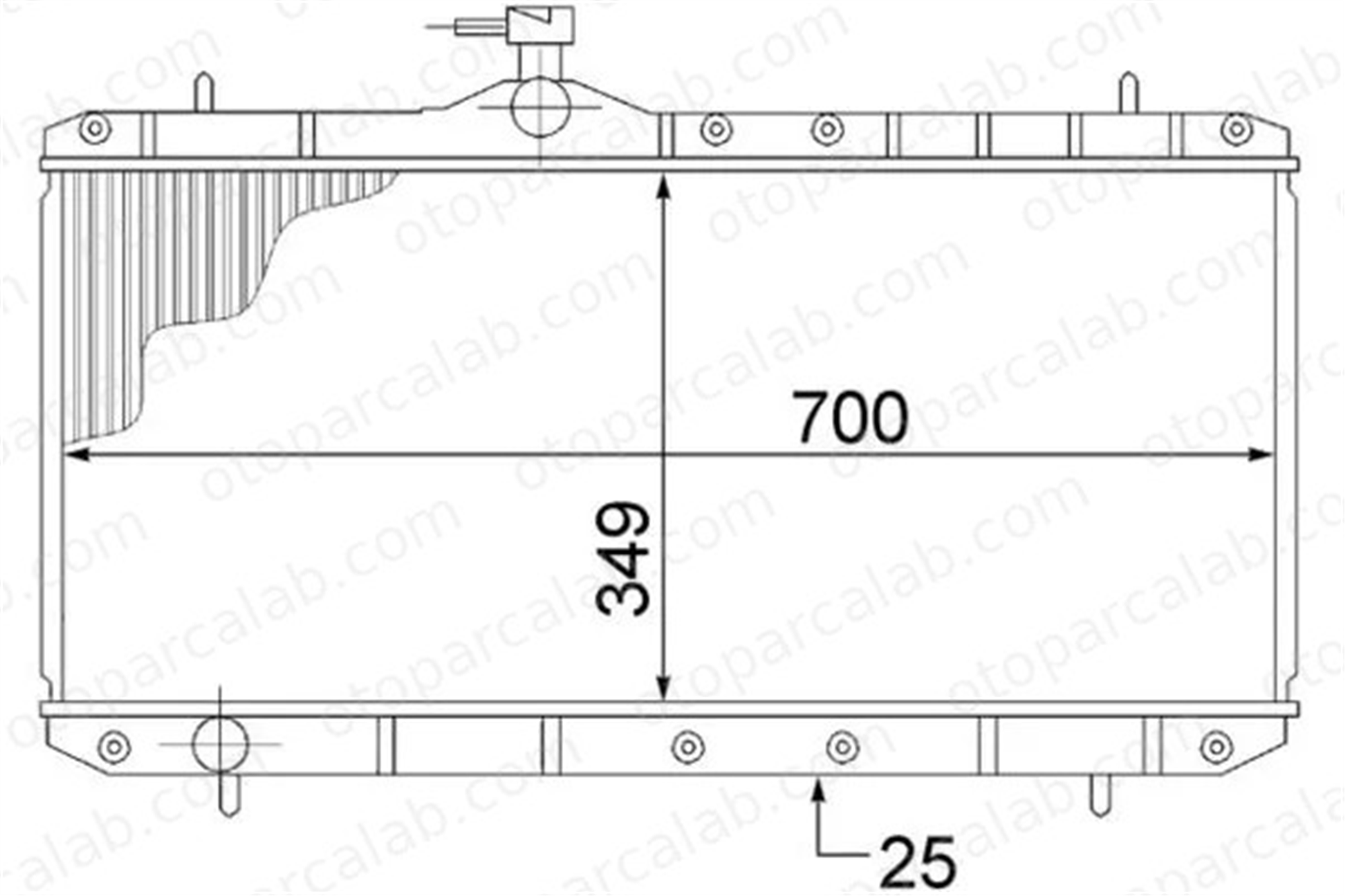 MAHLE CR 1516 000S Su Radyatörü SUZUKI LIANA LIANA Hatchback A1405000303 1770054G00