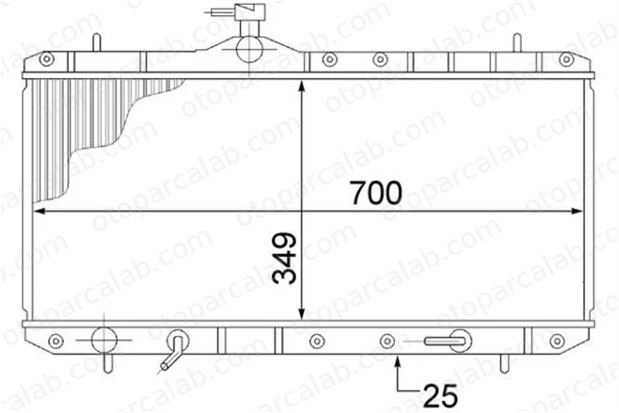 MAHLE CR 1517 000S Su Radyatörü SUZUKI LIANA LIANA Hatchback 1300326 1770054G10