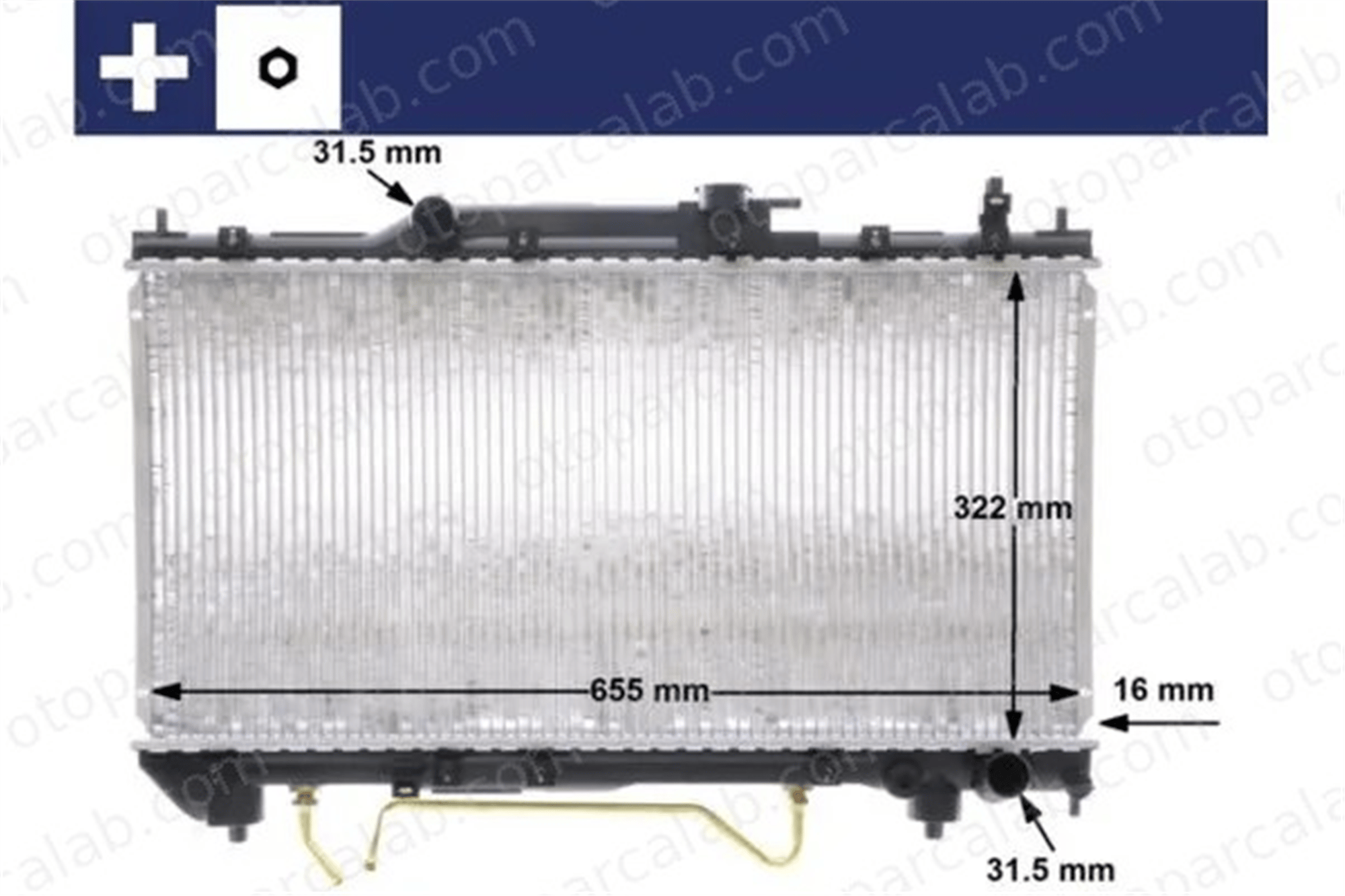 MAHLE CR 1519 000S Su Radyatörü TOYOTA AVENSIS AVENSIS Liftback 253102S010 25310