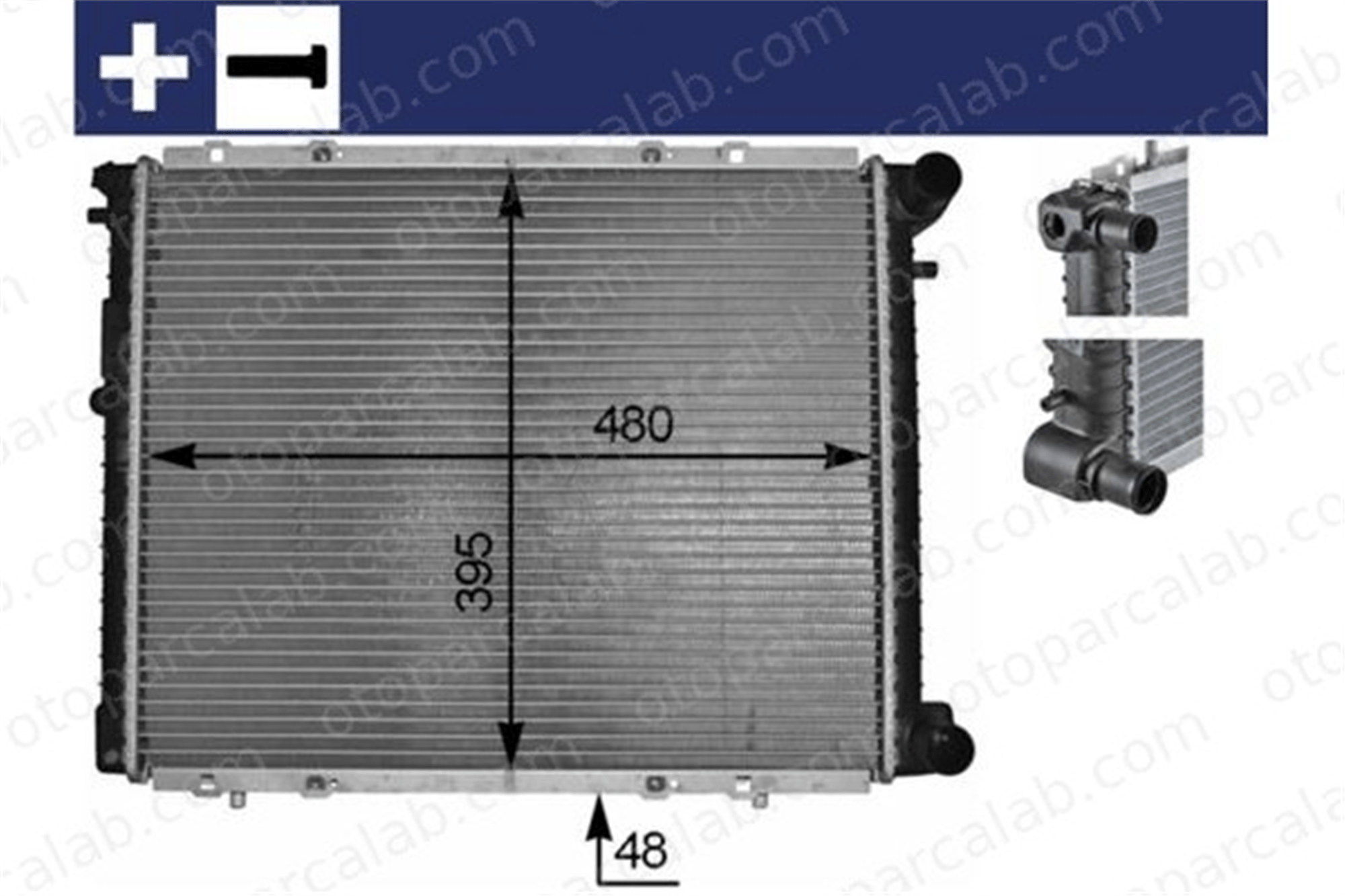 MAHLE CR 152 000S Su Radyatörü RENAULT 19 II Chamade 19 II 95227752 95227753