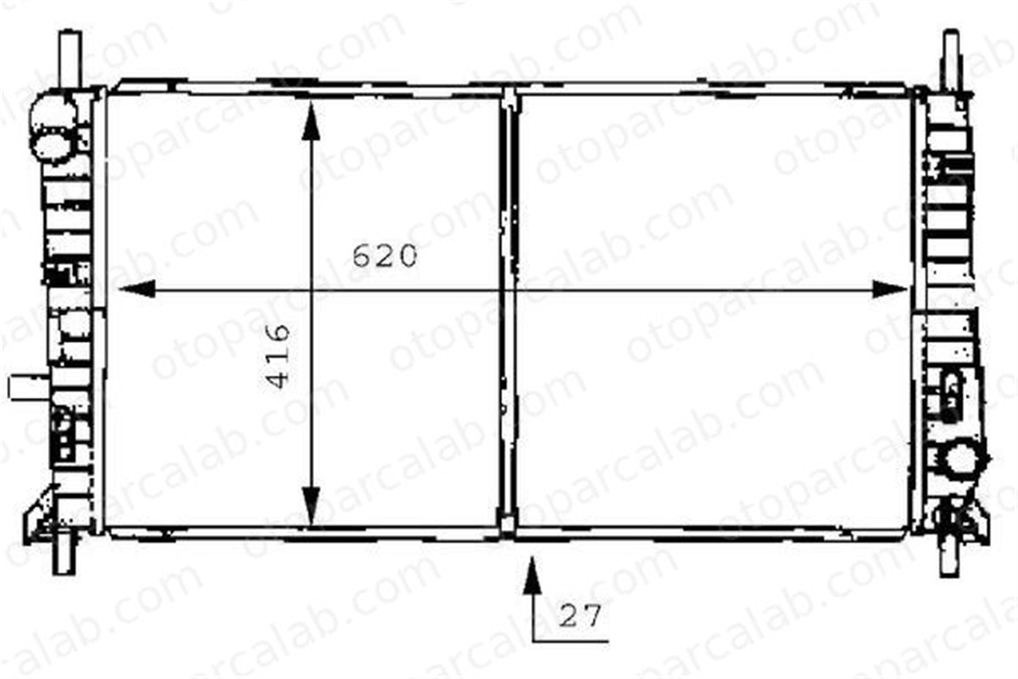 MAHLE CR 155 000S Su Radyatörü FORD MONDEO I MONDEO I Turnier 1029616 1029617